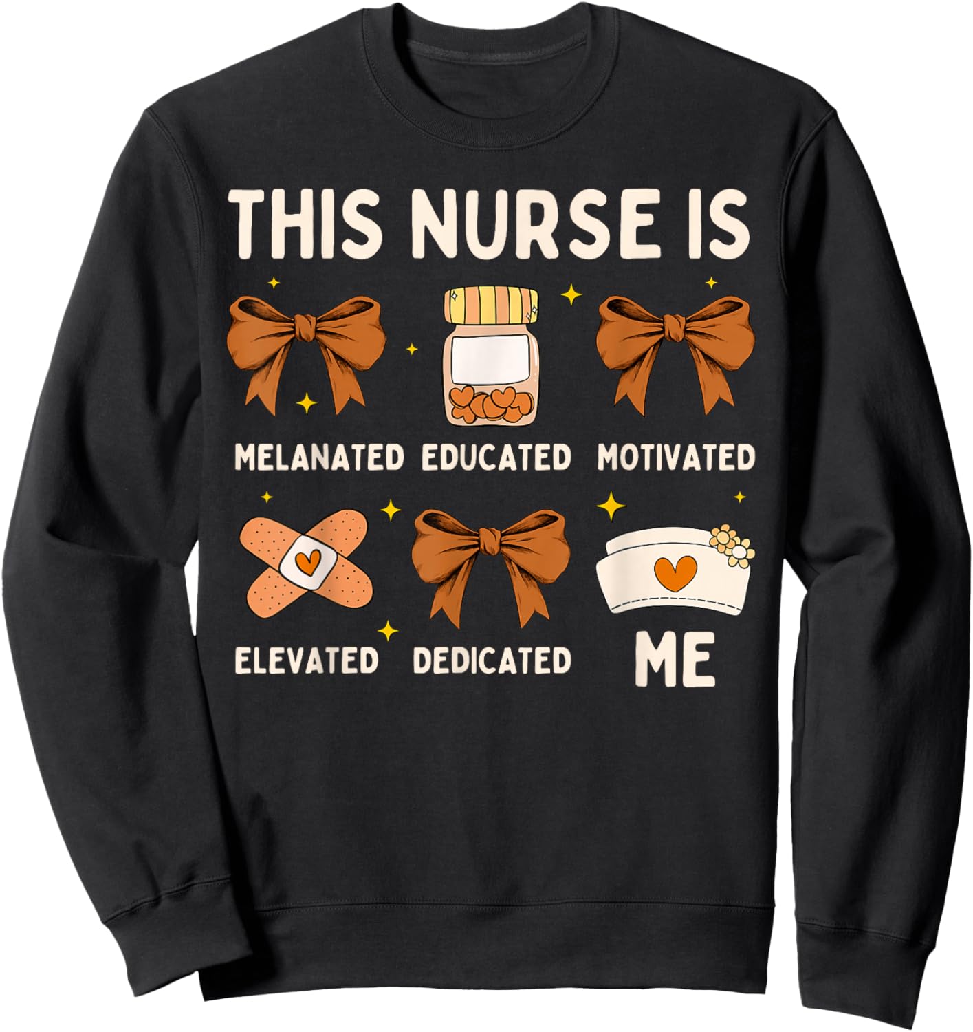 Black History Month African American Nurse for Melanin Women Sweatshirt - Sweatshirt | Black