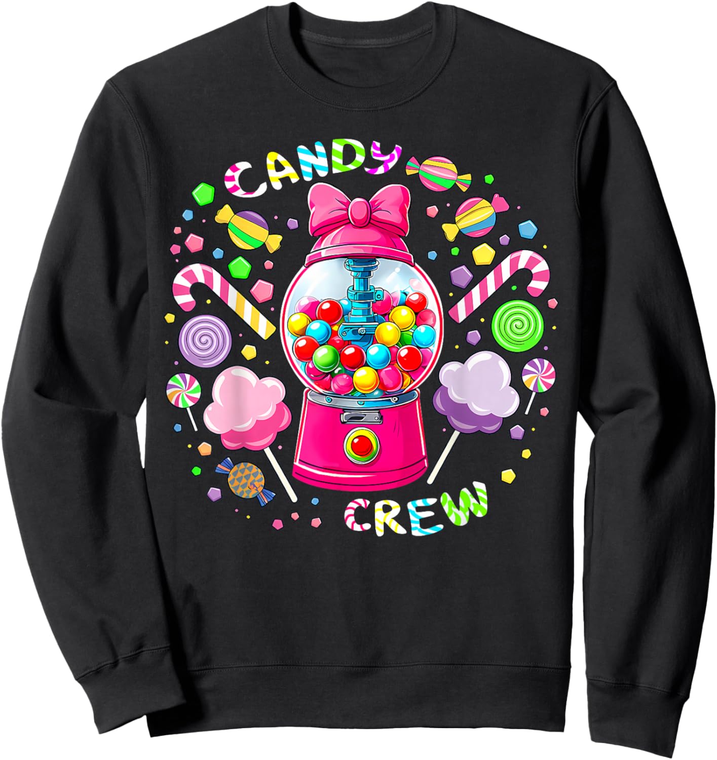 Candy Crew Candy Costume Women Candy Land Sweetie Sweatshirt - Sweatshirt | Black