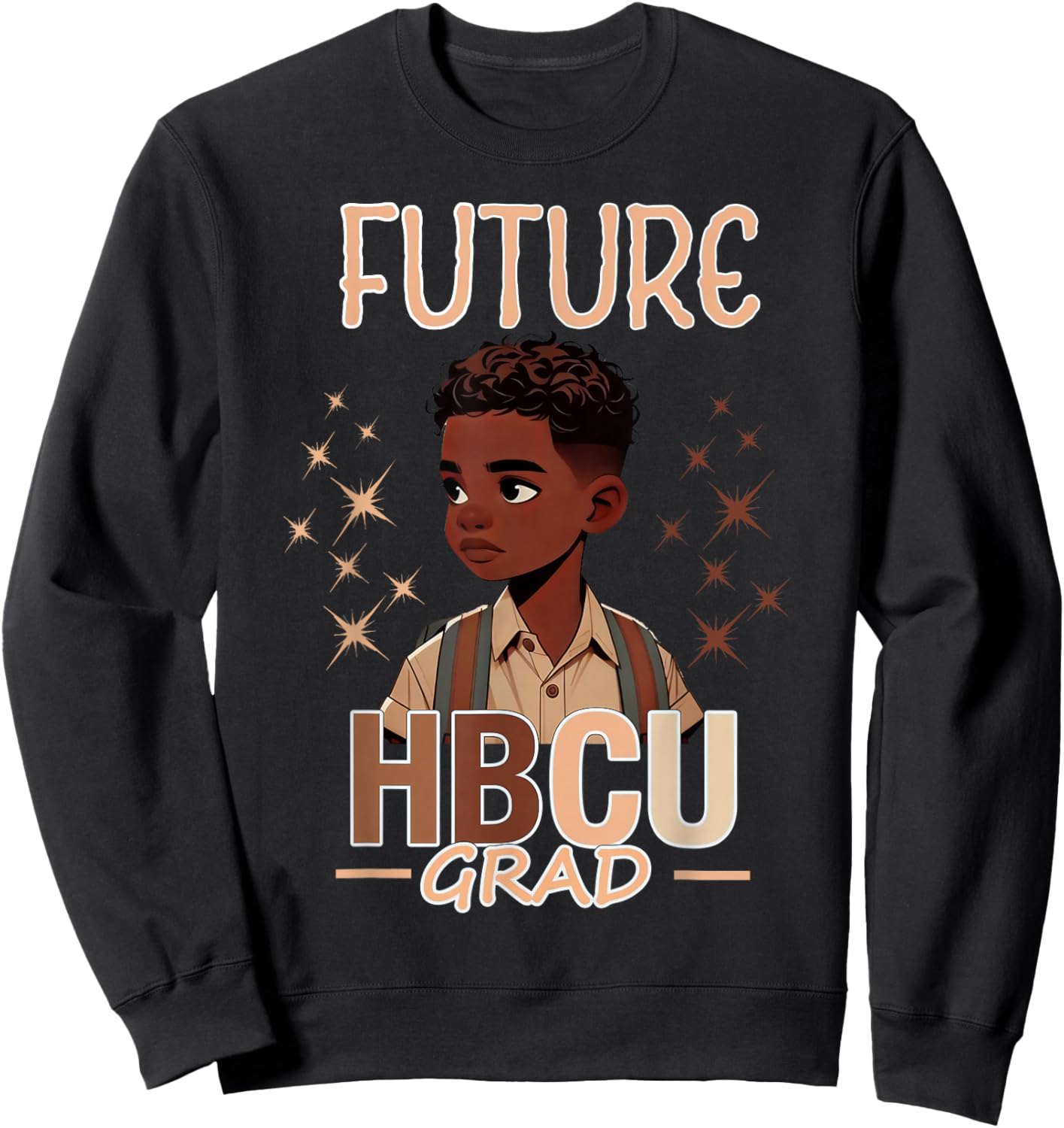 Future HBCU Grad Graduation Boy Sweatshirt - Sweatshirt | Black