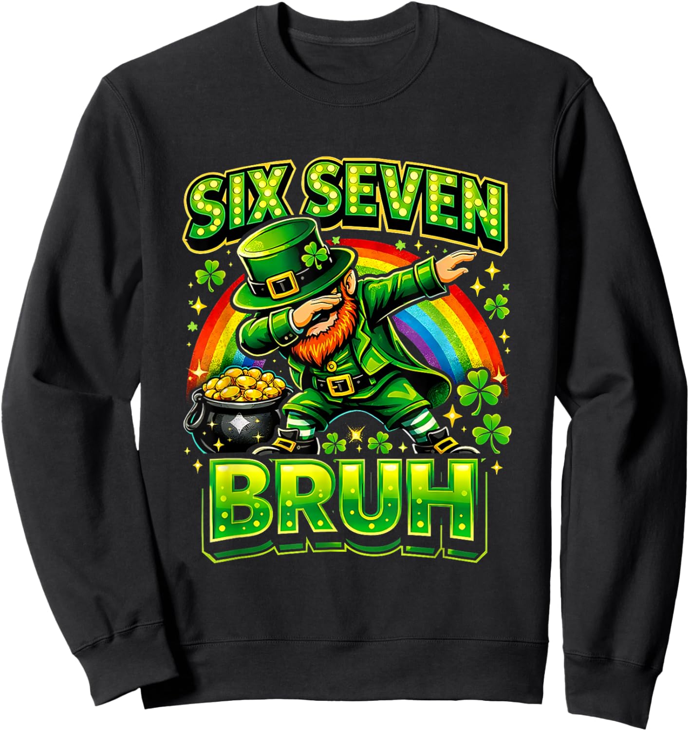 Funny St Patricks Day Squad Sweatshirt - Sweatshirt | Black