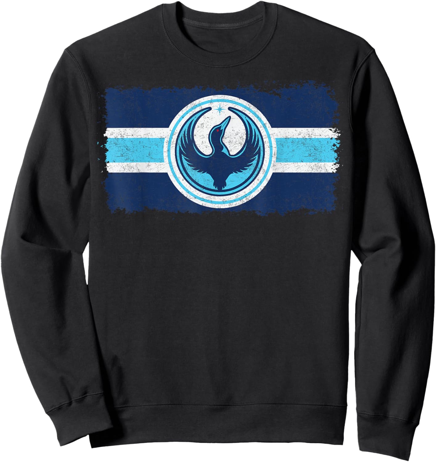 Minnesota Rebel Loon Alliance Flag Symbol MN Flag Sweatshirt - Sweatshirt | Black