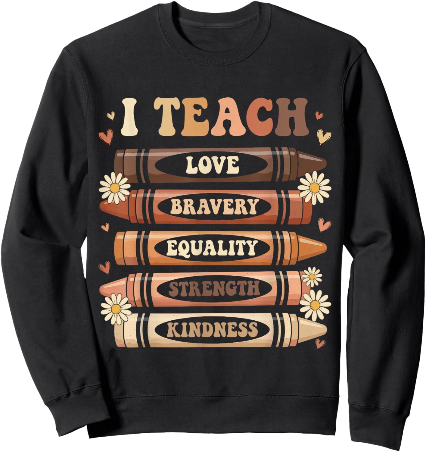 Black History Month I Teach Black History Teacher Melanin Sweatshirt - Sweatshirt | Black