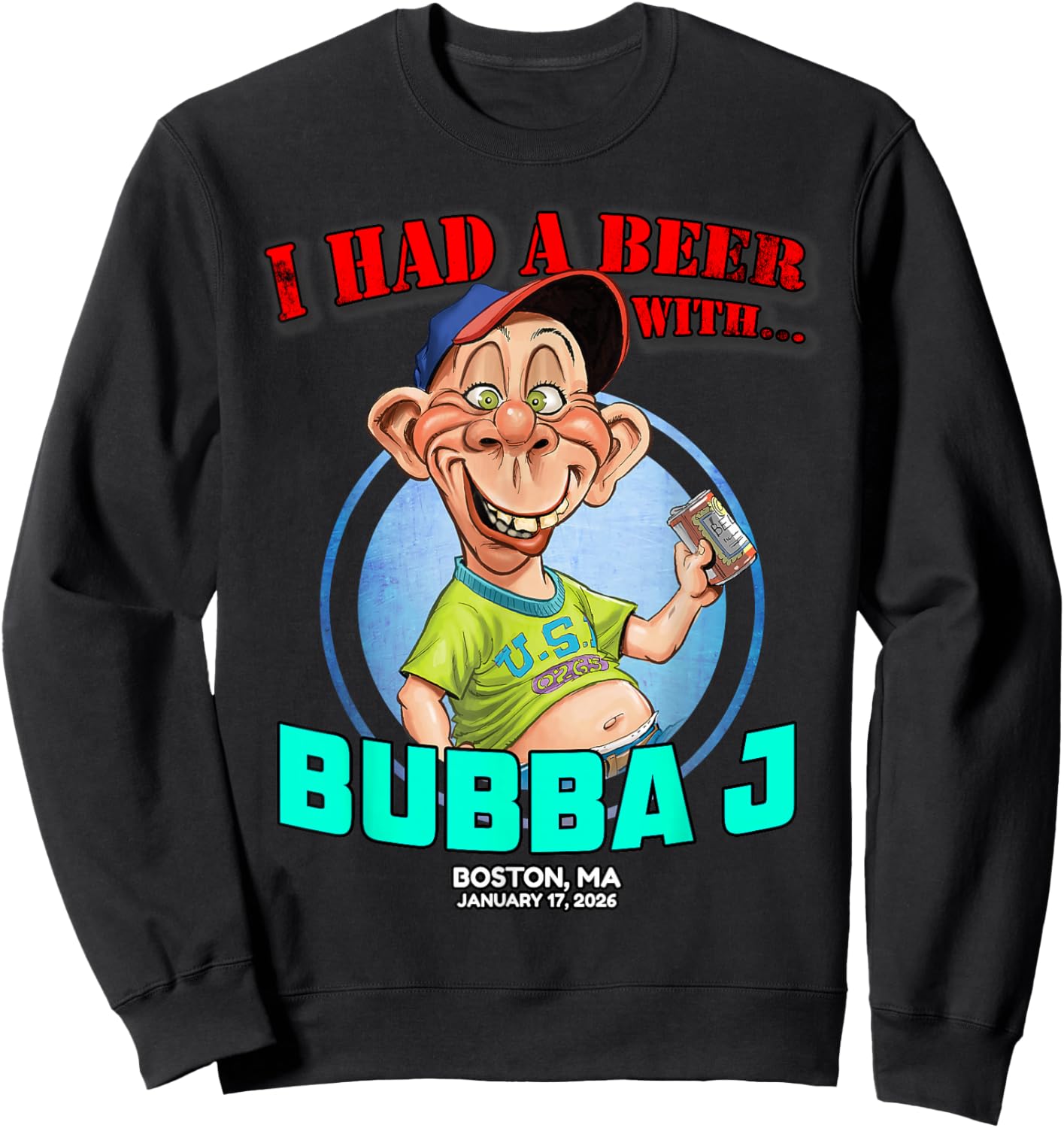 Bubba J Boston, MA (2026) Sweatshirt - Sweatshirt | Black