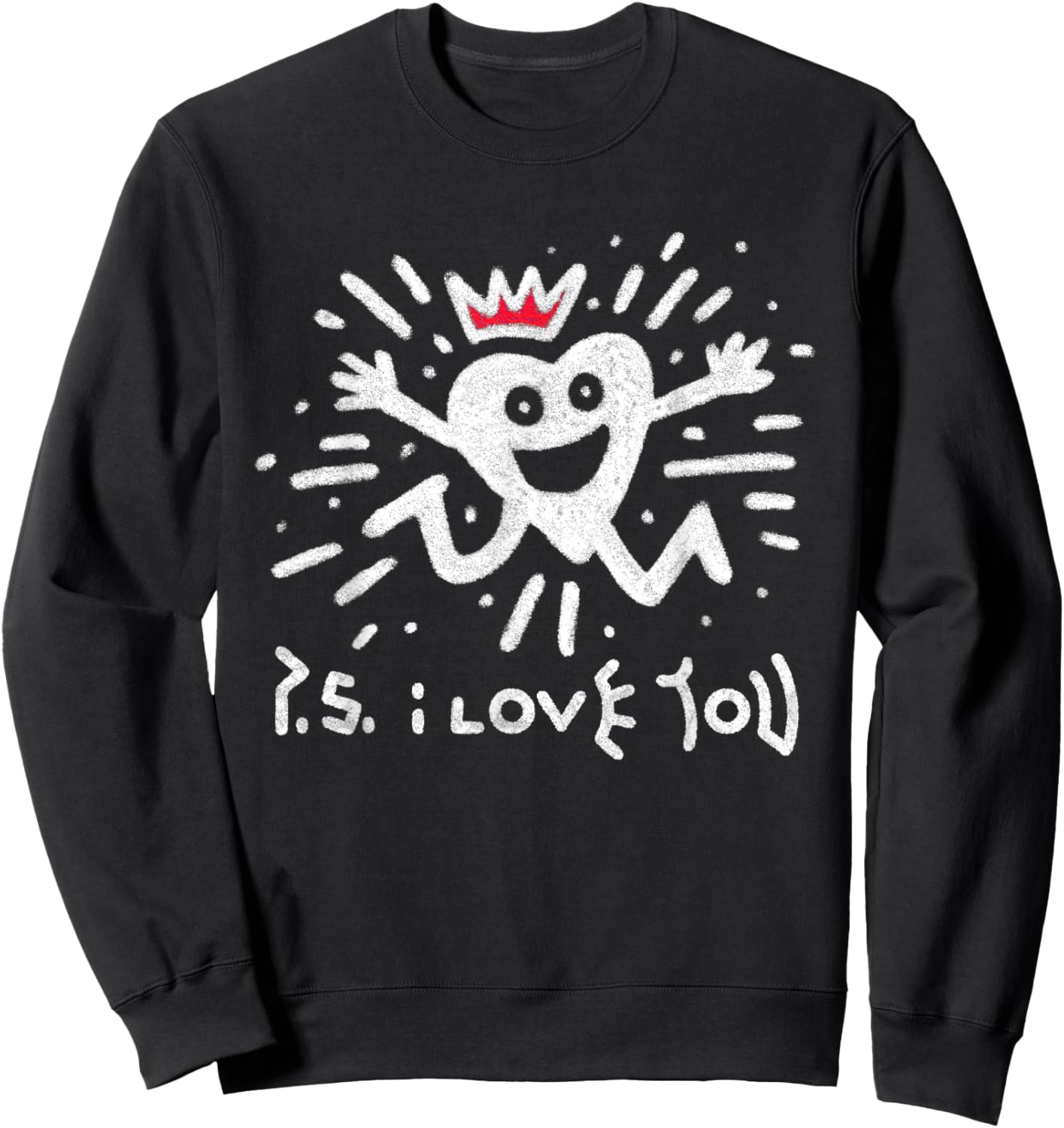 Ps I Love You Day Purple Sweatshirt - Sweatshirt | Black