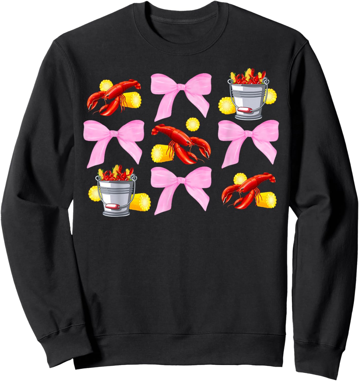 Crawfish Coquette Crawfish Lover Crawfish Boil Sweatshirt - Sweatshirt | Black