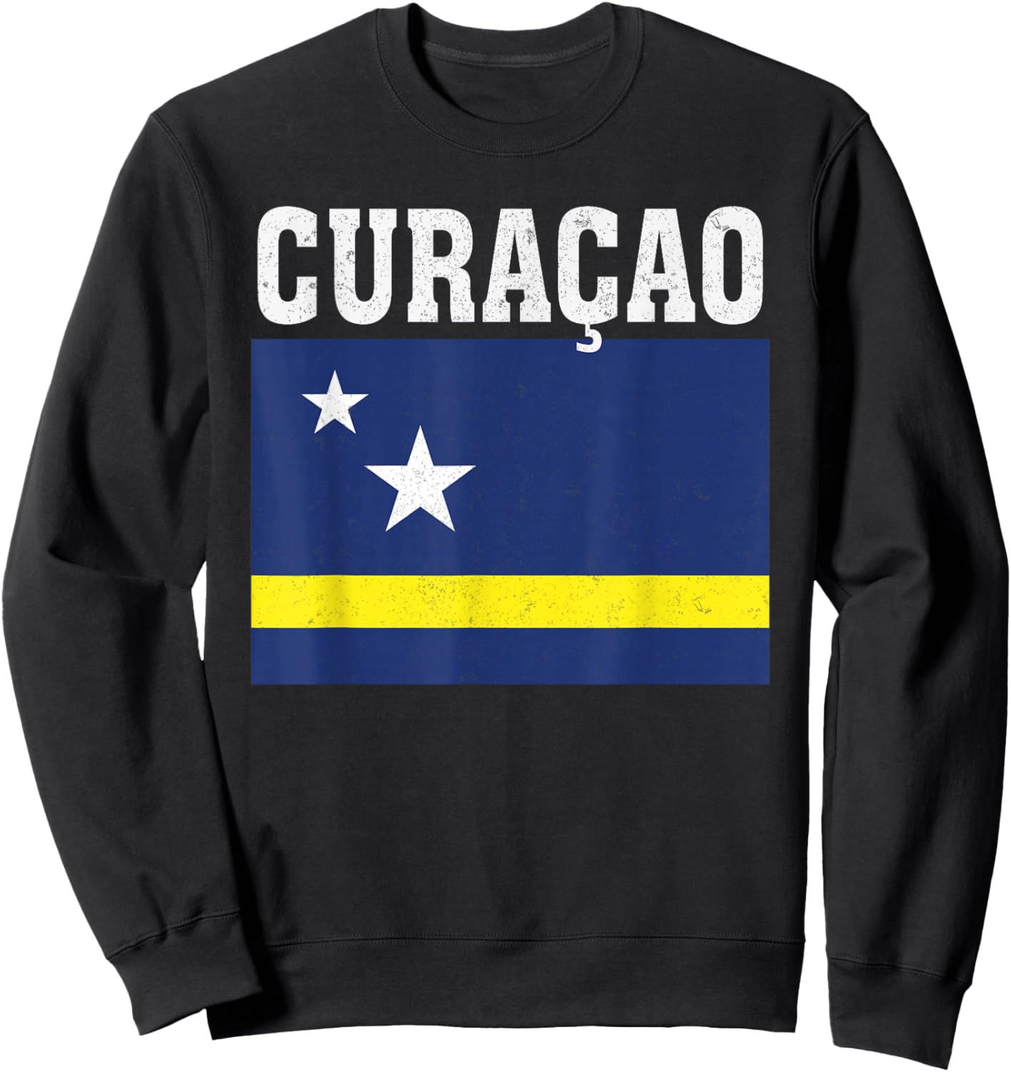 Curacao Flag Patriotic National Roots Souvenir Sweatshirt - Sweatshirt | Black