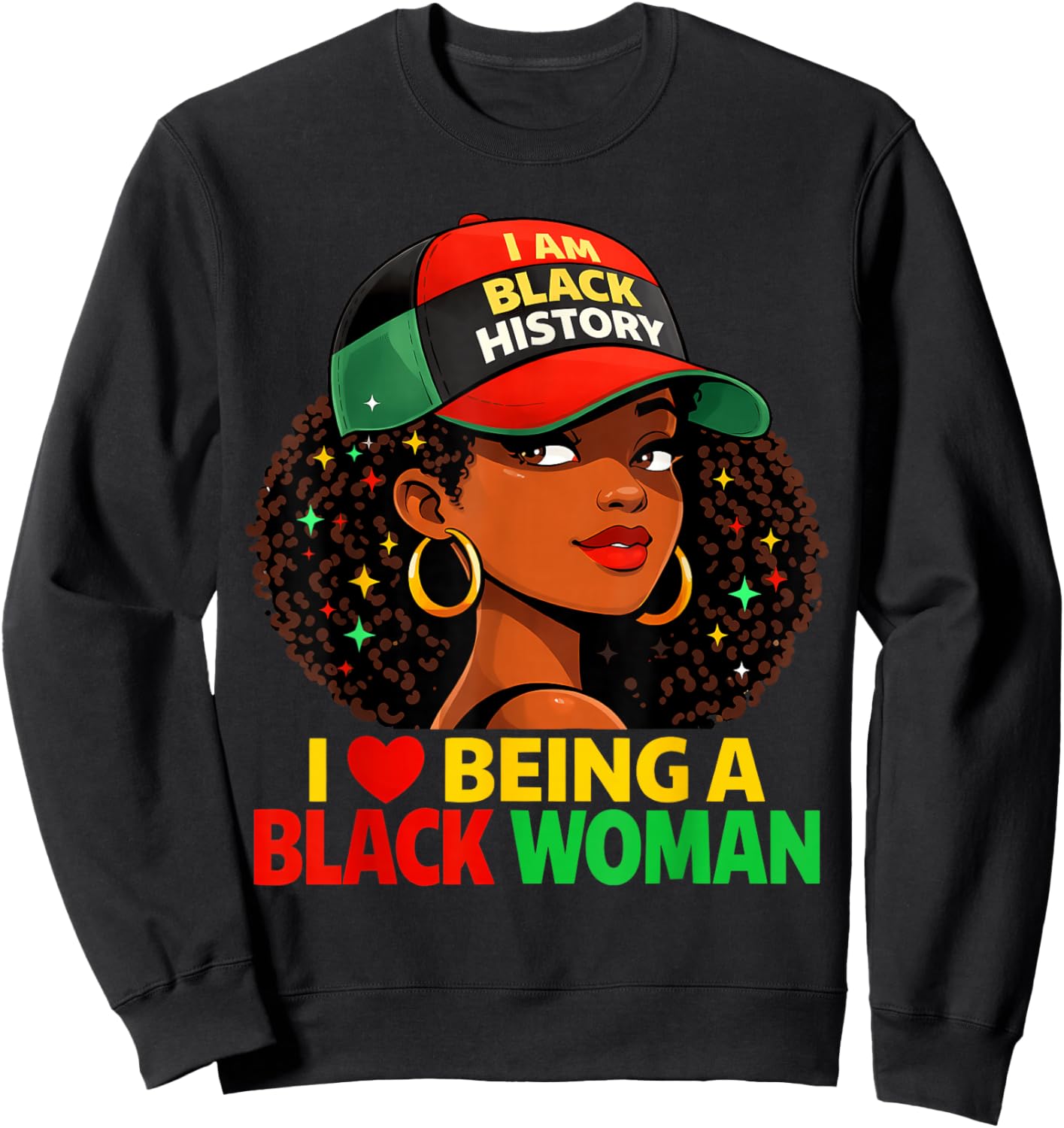I'm Black History Month Shirt Girls Kids African American Sweatshirt - Sweatshirt | Black