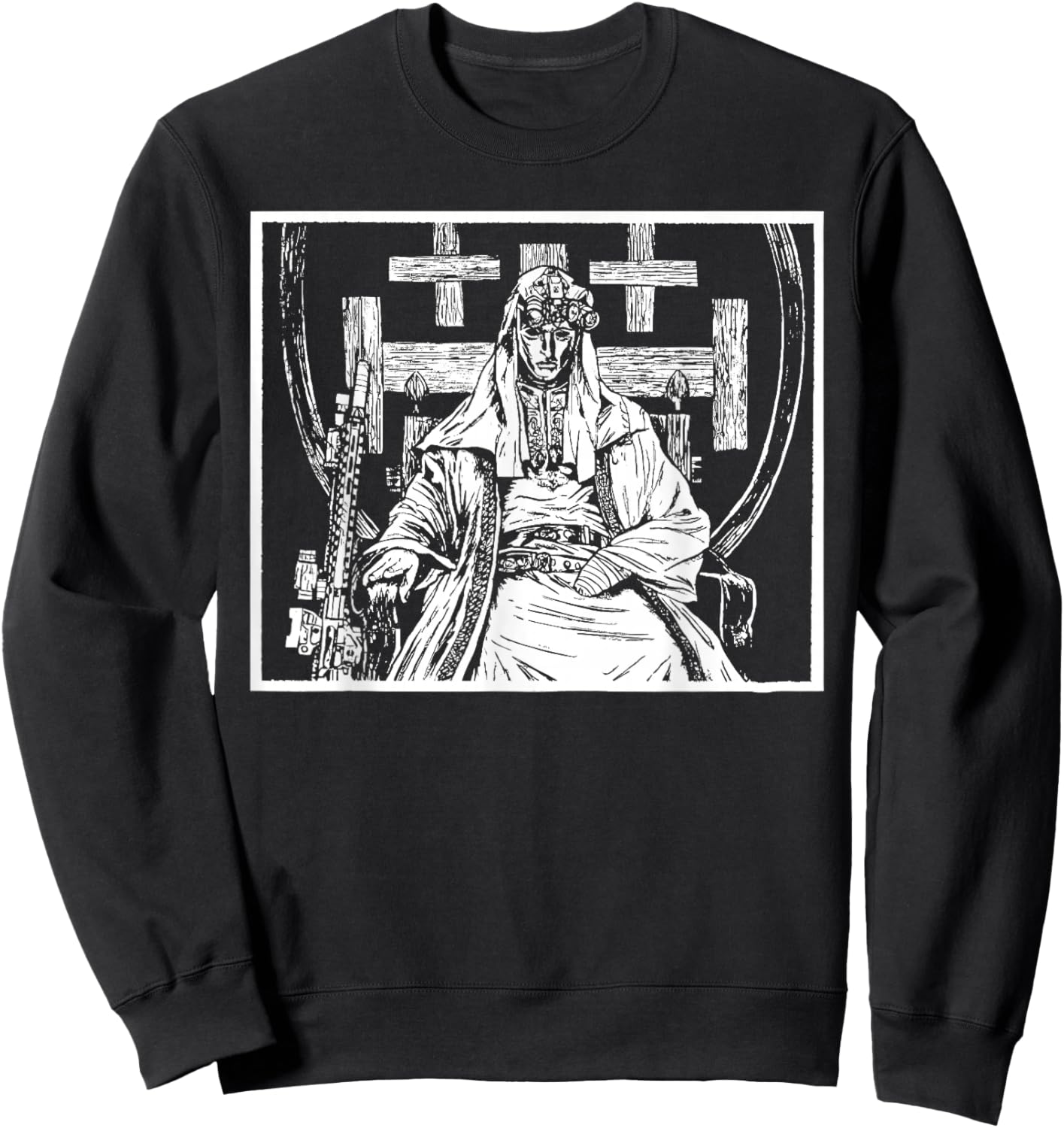 Sliver Mask King Baldwin IV Meme The Leper King Warrior Sweatshirt - Sweatshirt | Black