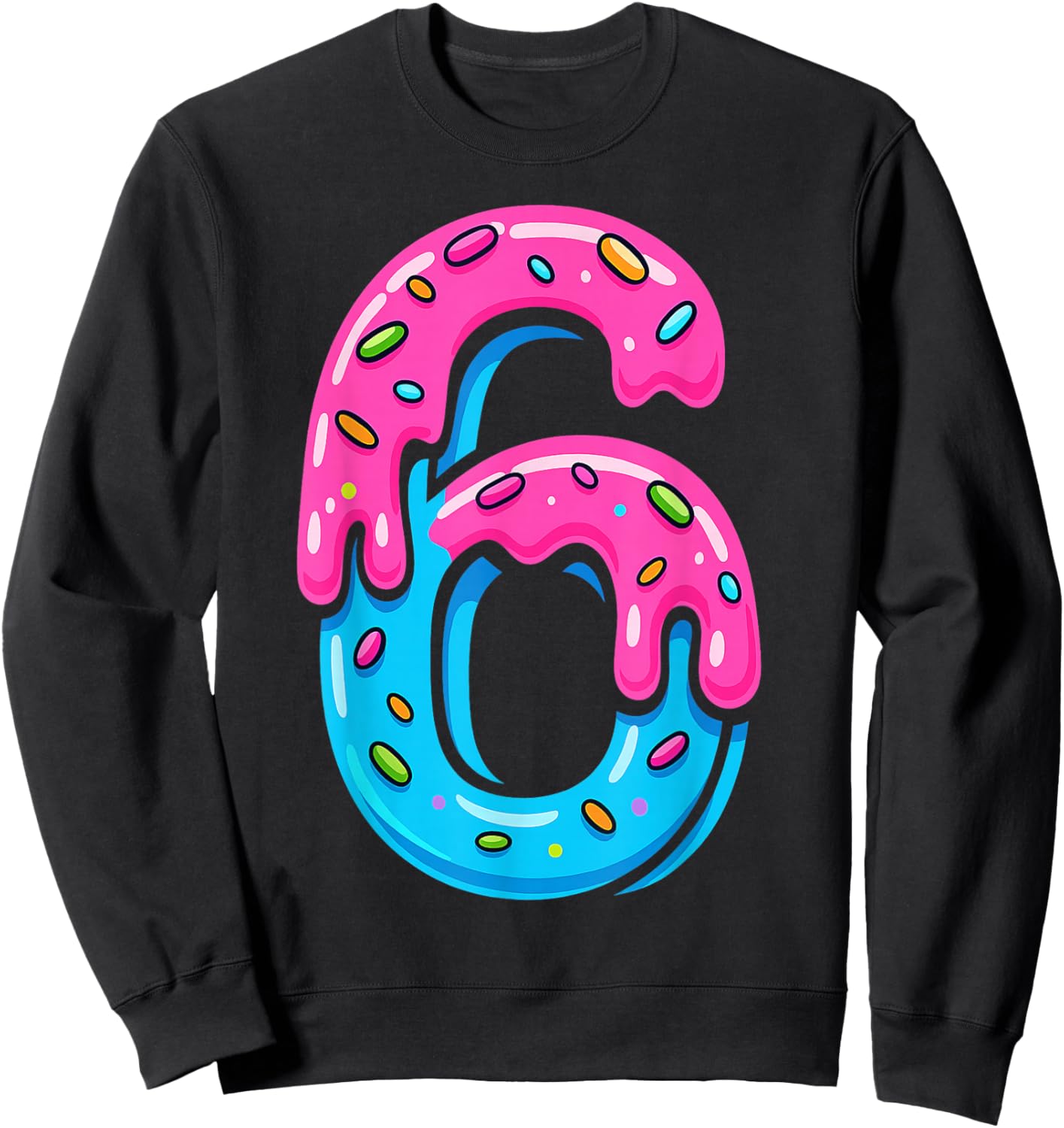 6 7 Couple Halloween Costume Ice Cream Drip Gen Alpha Slang Sweatshirt - Sweatshirt | Black