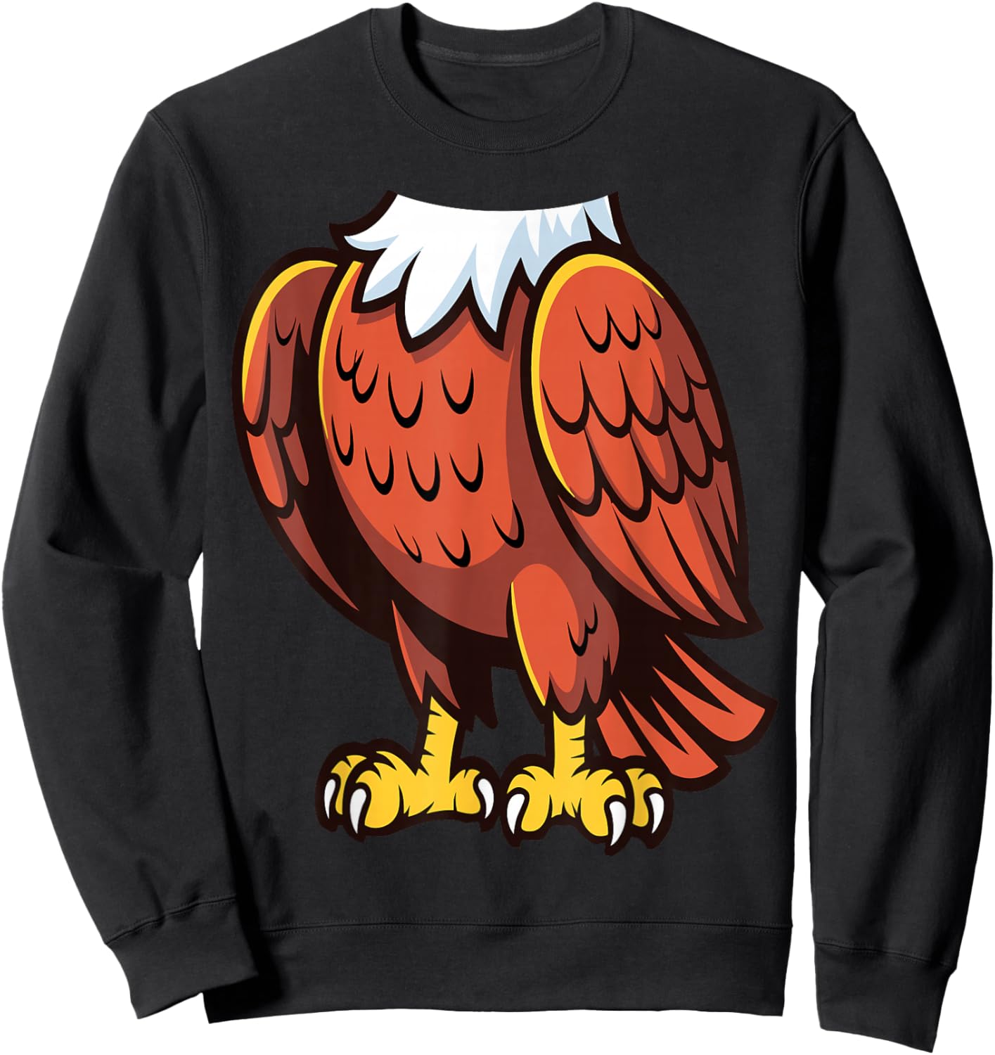 Eagle Shirt Adult Kids Men Women Body Bald Eagle Costume Sweatshirt - Sweatshirt | Black