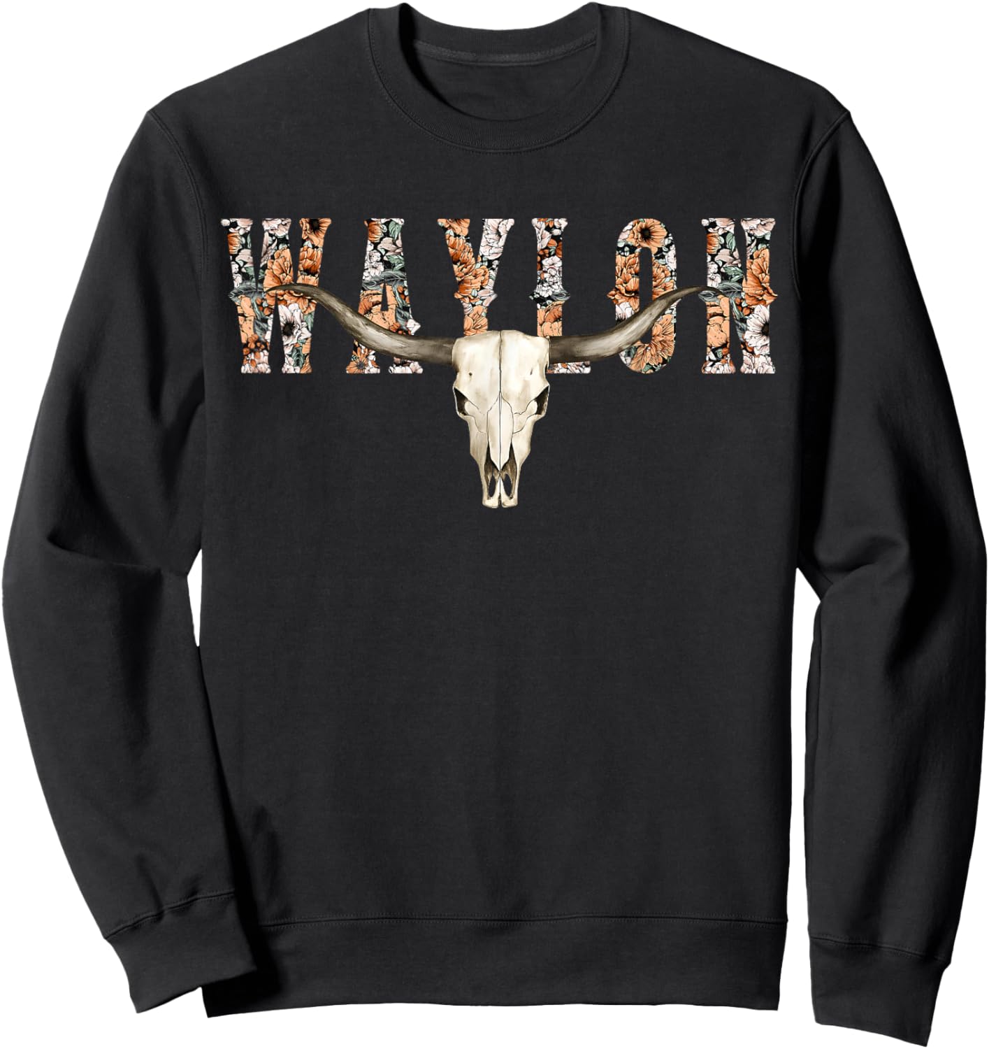 Vintage Retro Waylon Pride Name Gift Women Kid Sweatshirt - Sweatshirt | Black