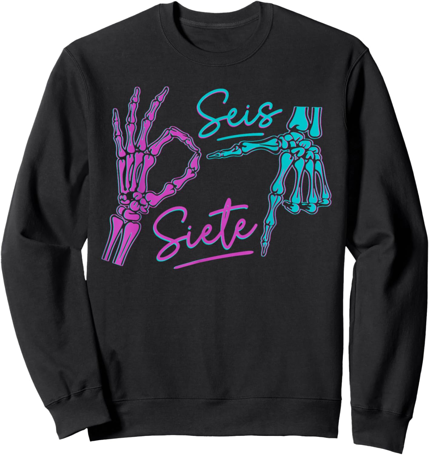 67 67 Six Seven Spanish Sweatshirt - Sweatshirt | Black