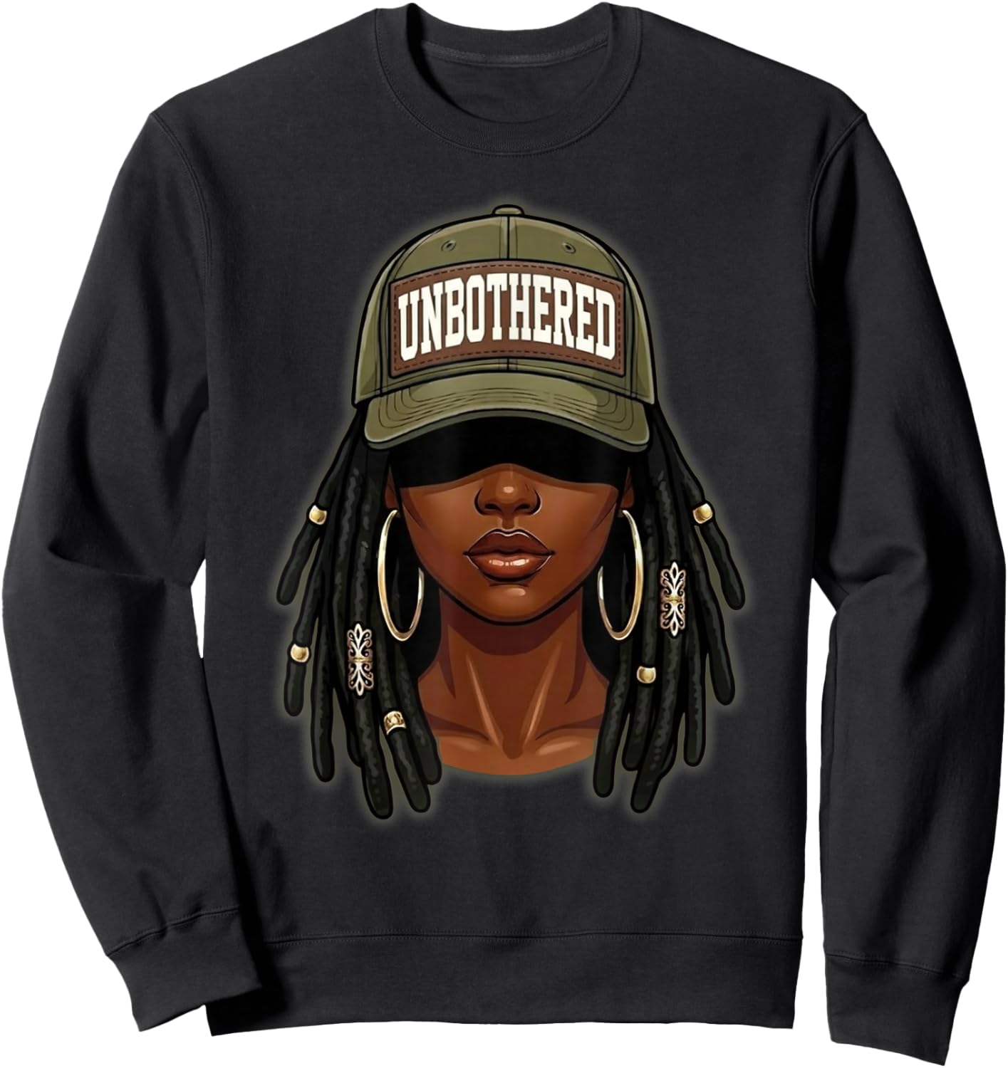 Black Women Camoa Apparel, Black History Month Unbothered Sweatshirt - Sweatshirt | Black