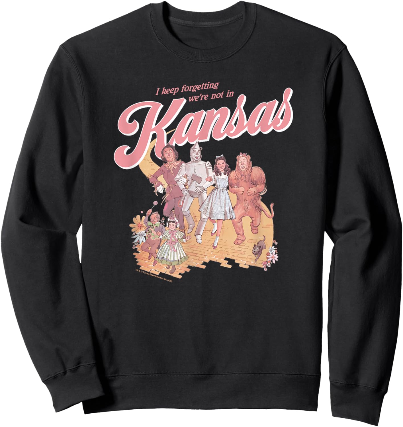 Wizard of Oz We're Not in Kansas Anymore Vintage Movie Sweatshirt - Sweatshirt | Black