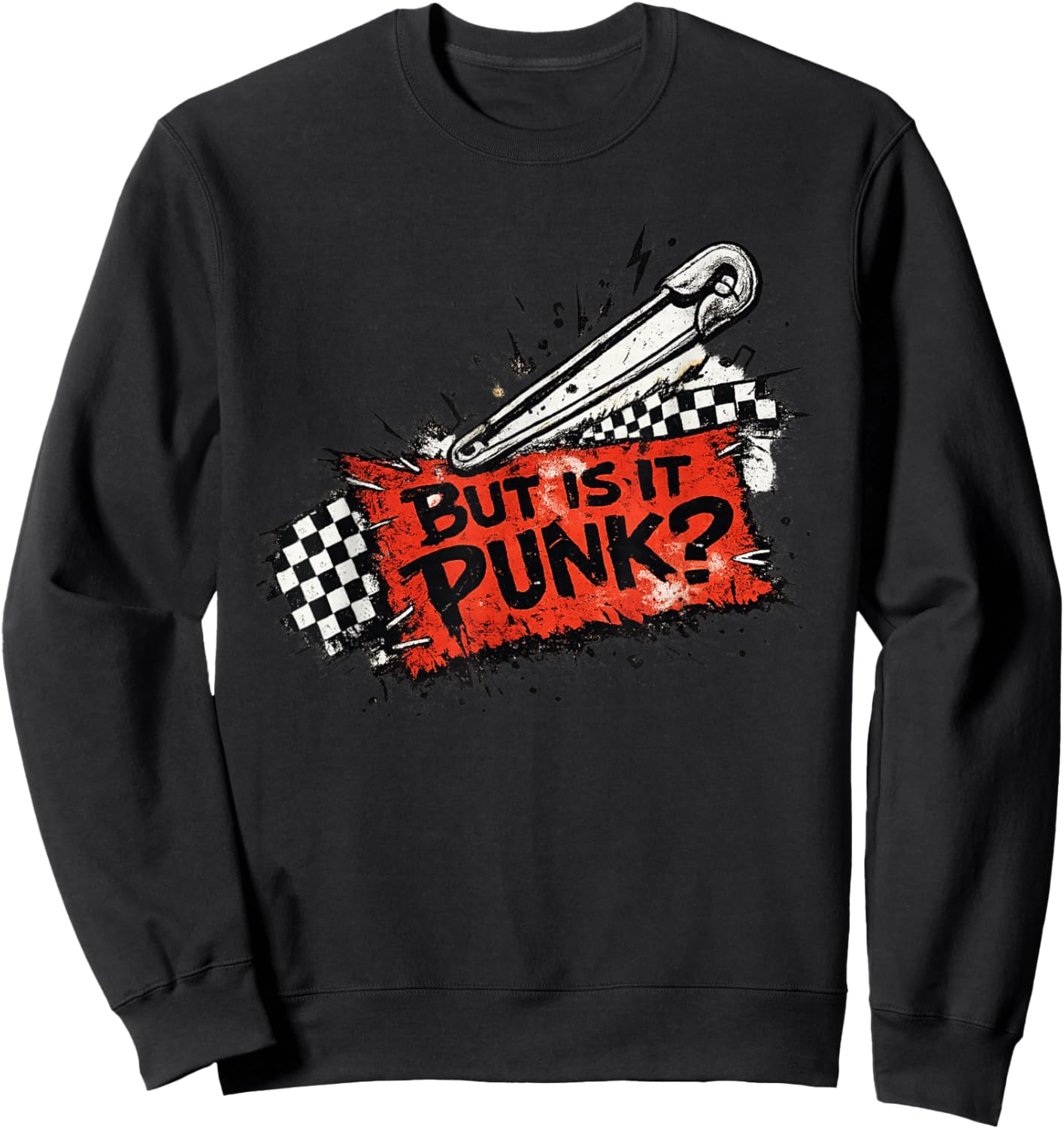 Art Punk Humor Sweatshirt - Sweatshirt | Black