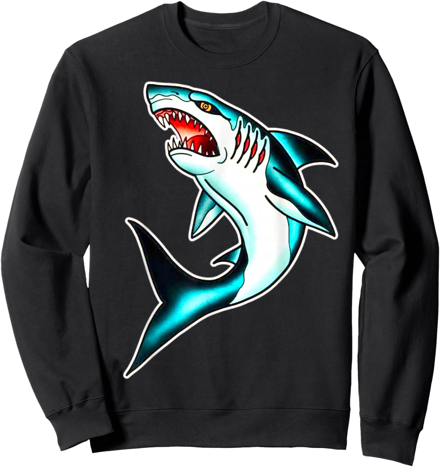 Great White Shark Sweatshirt - Sweatshirt | Black