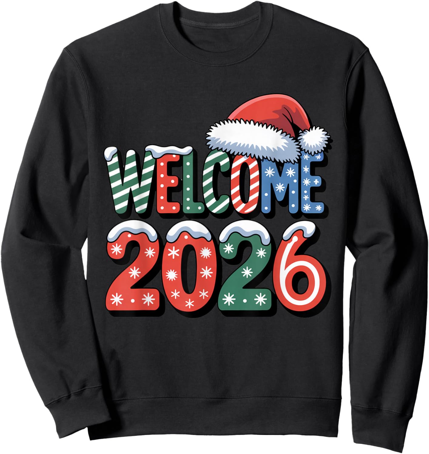 Happy New Year 2026 Sweatshirt - Sweatshirt | Black