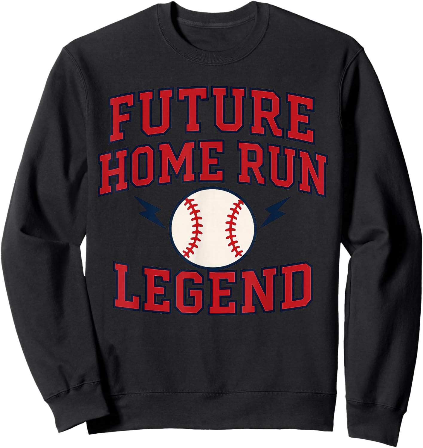 Future Home Run Legend Baseball – Kids & Youth Baseball Sweatshirt - Sweatshirt | Black