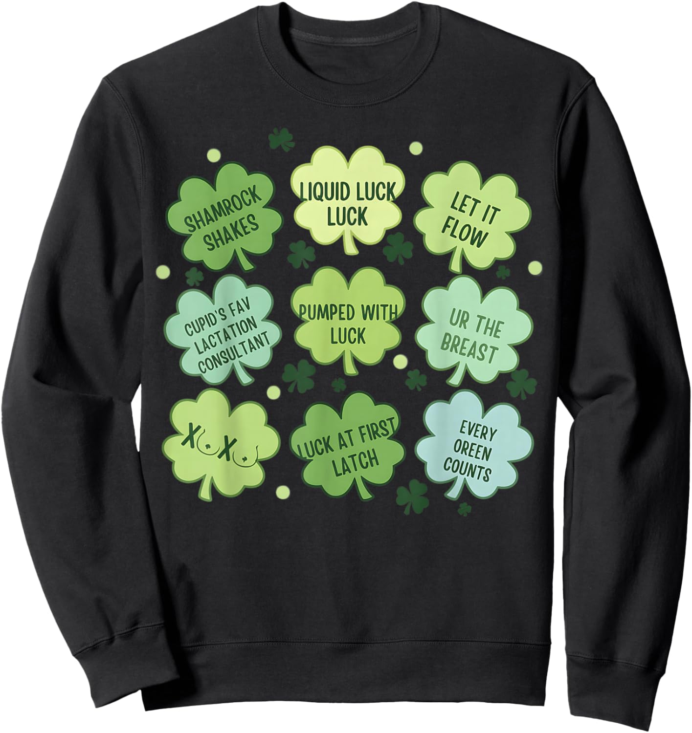 Lactation St Patrick Day Breastfeeding Consultant St Patrick Sweatshirt - Sweatshirt | Black