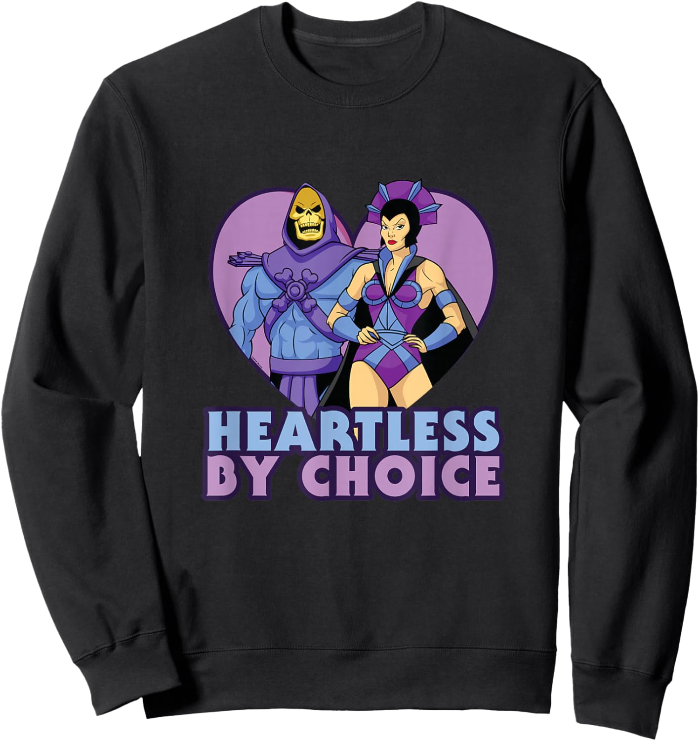 Masters of The Universe Valentine's Day Heartless by Choice Sweatshirt - Sweatshirt | Black