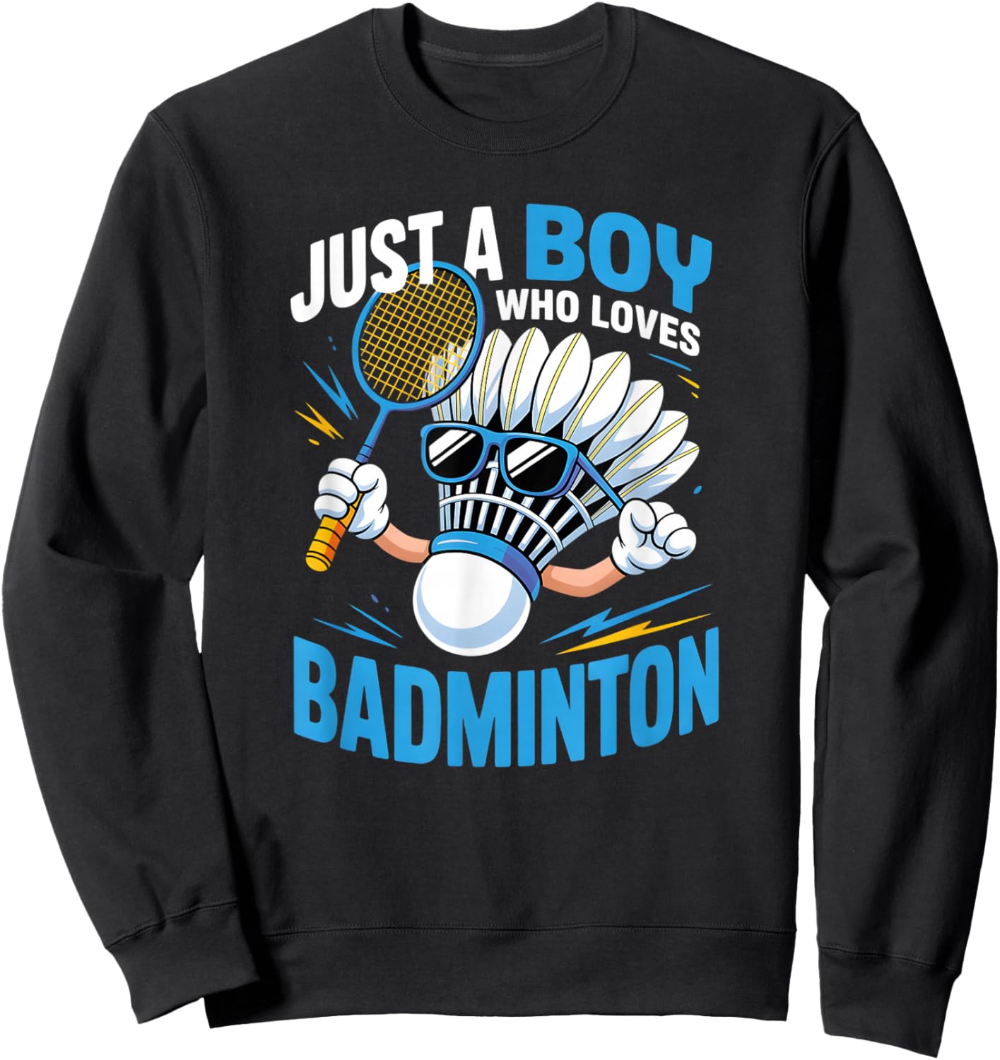 Boys Badminton Sweatshirt - Sweatshirt | Black
