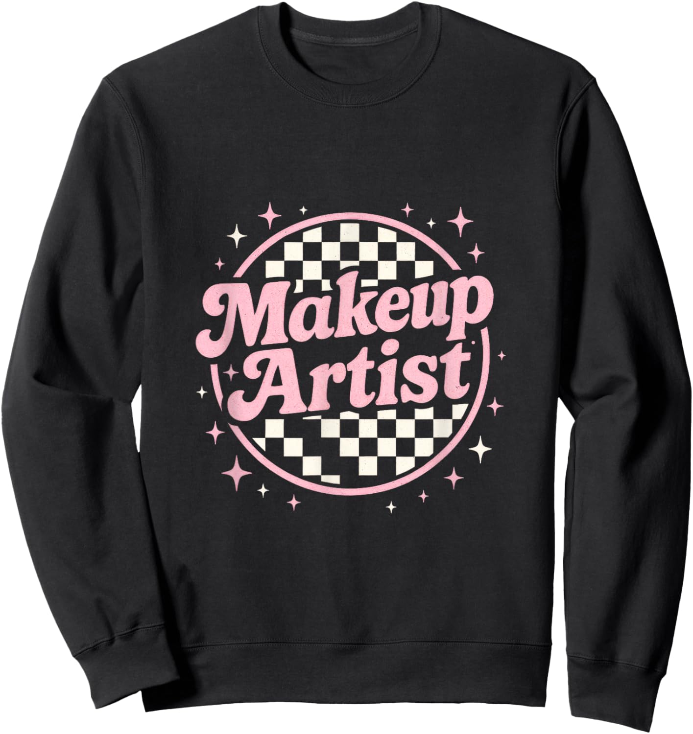Makeup Artist - Vintage Retro Cosmetology MUA Sweatshirt - Sweatshirt | Black