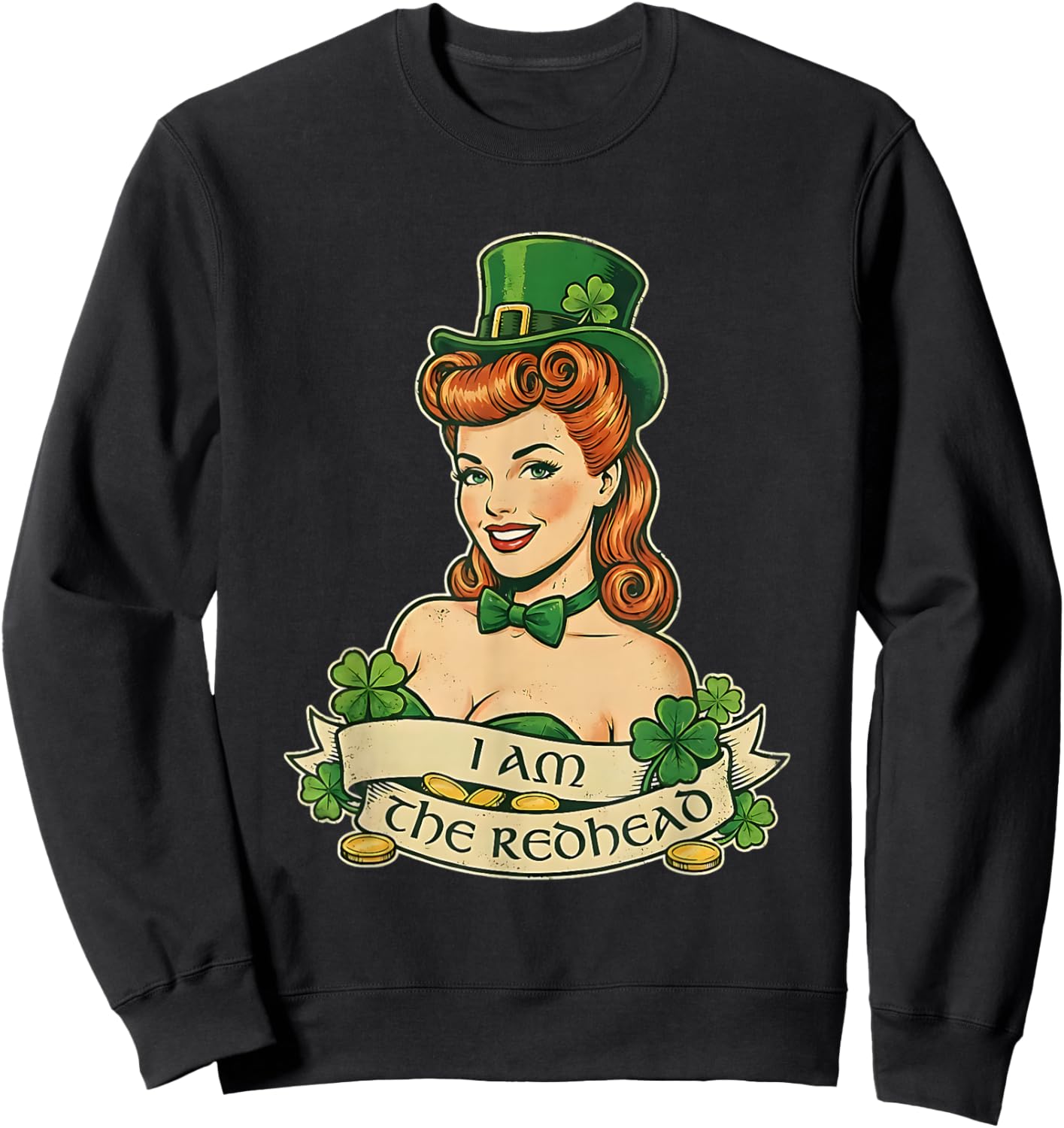 I Am The Redhead Dibs On The Red Head Sweatshirt - Sweatshirt | Black