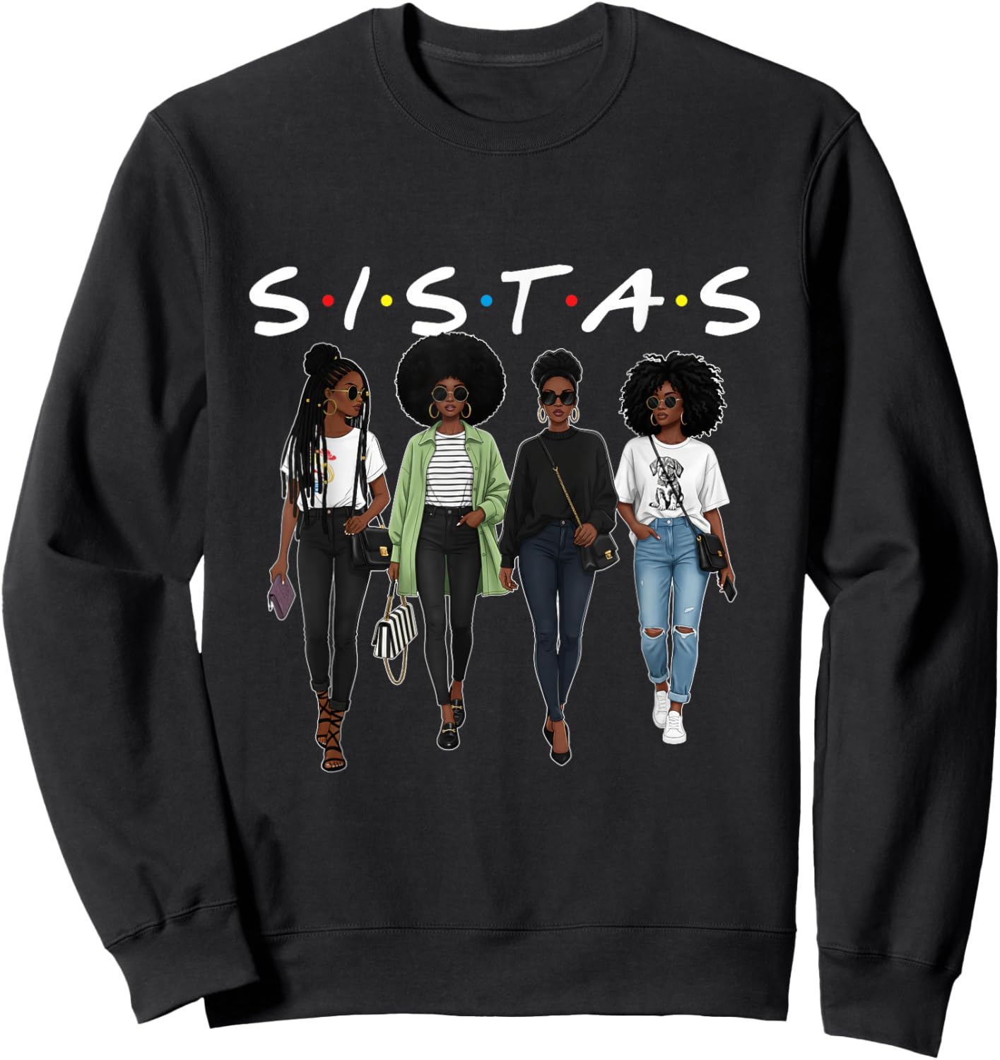 Sistas - Black History Month African Roots Melanin Pride Sweatshirt - Sweatshirt | Black