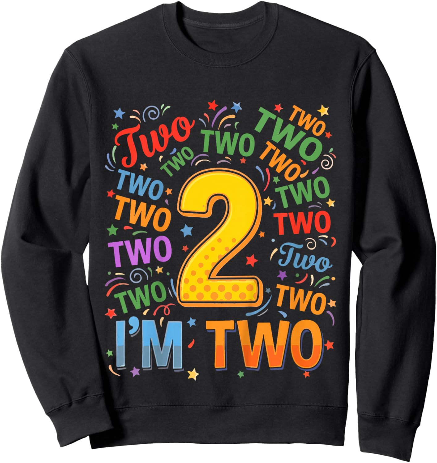 Kids 2nd Birthday Shirt Boy 2yr Two 2 Year Old Girl Toddler Kids Sweatshirt - Sweatshirt | Black