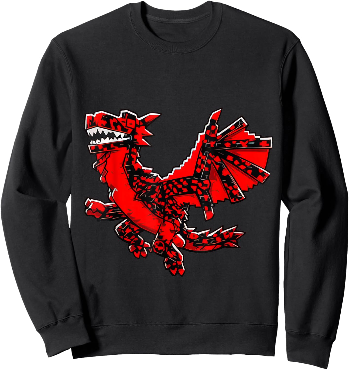 Cursed Dragon Brainrot Gaming for Boys Kids Teens Sweatshirt - Sweatshirt | Black