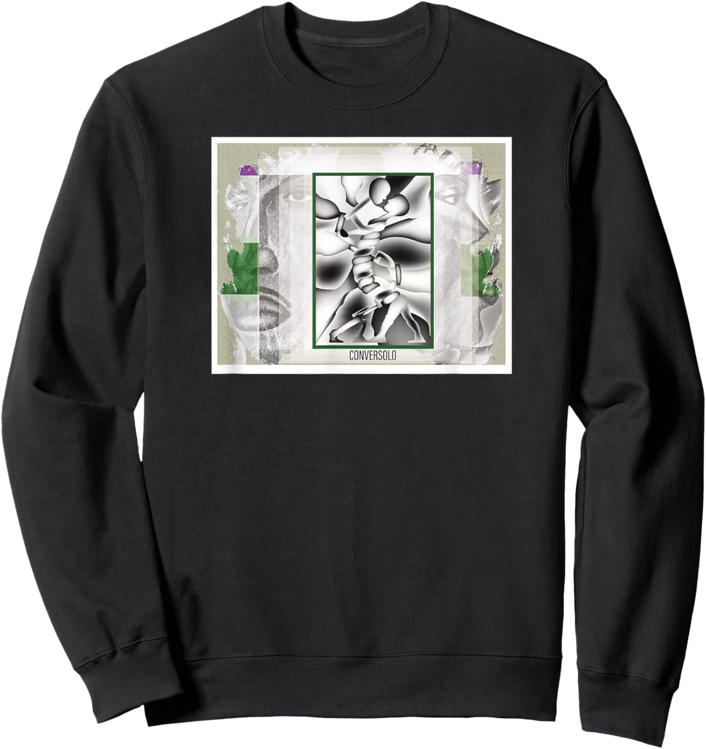 CONVERSOLO - Original Artwork Apparel, Color Wheel Edition Sweatshirt - Sweatshirt | Black