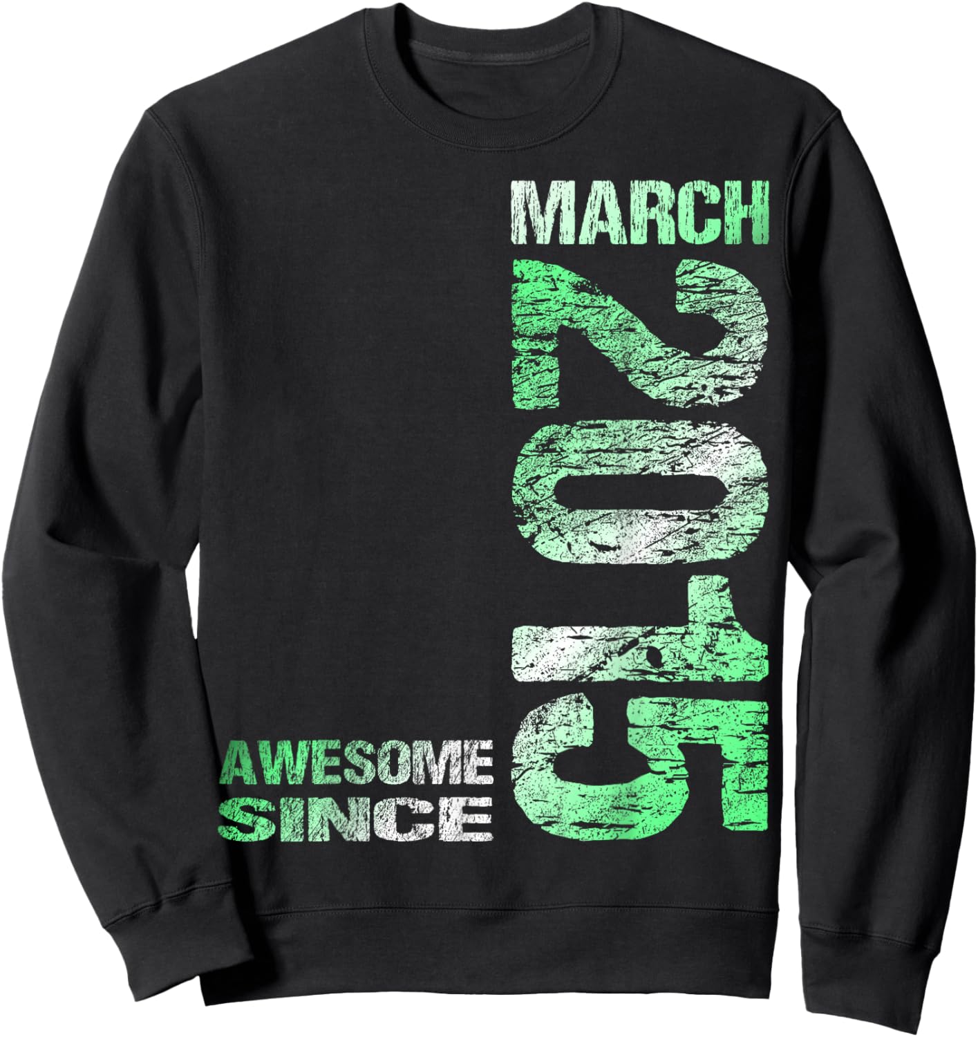 Awesome Since March 2015 Vintage 11. Birthday Sweatshirt - Sweatshirt | Black