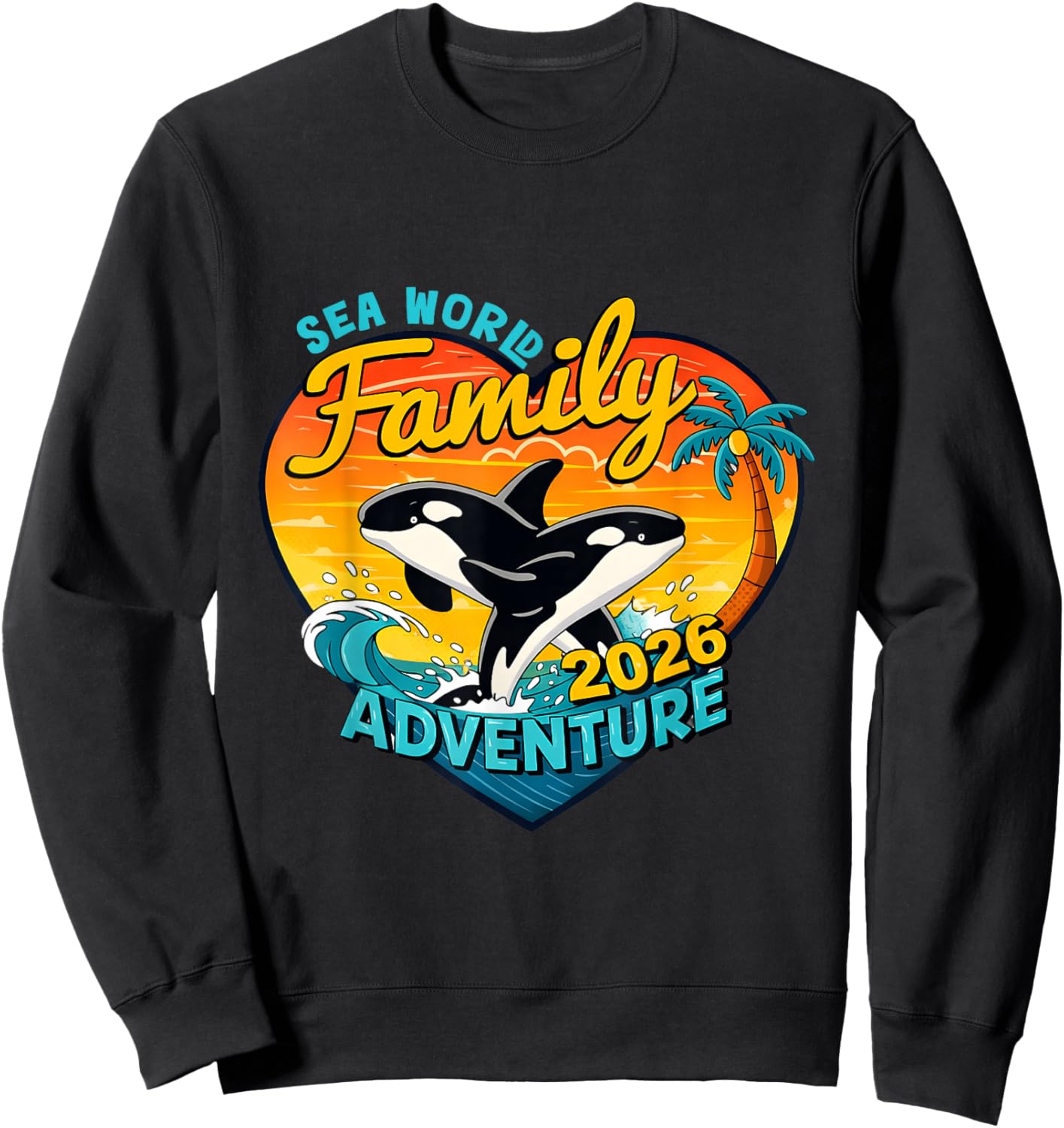 Sunset Ocean Sweatshirt - Sweatshirt | Black