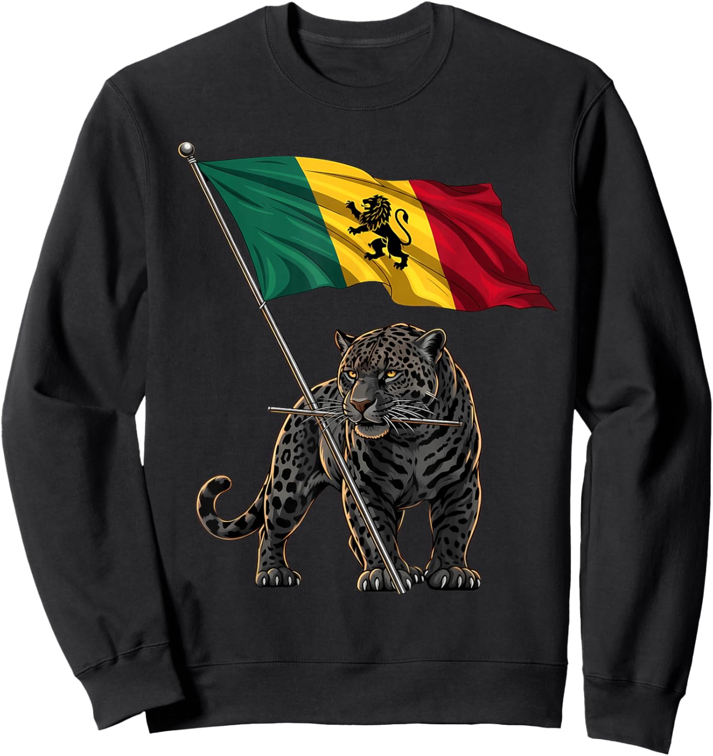 Rasta Reggae Music Rastafarian Roots Jamaican Rastafari Sweatshirt - Sweatshirt | Black