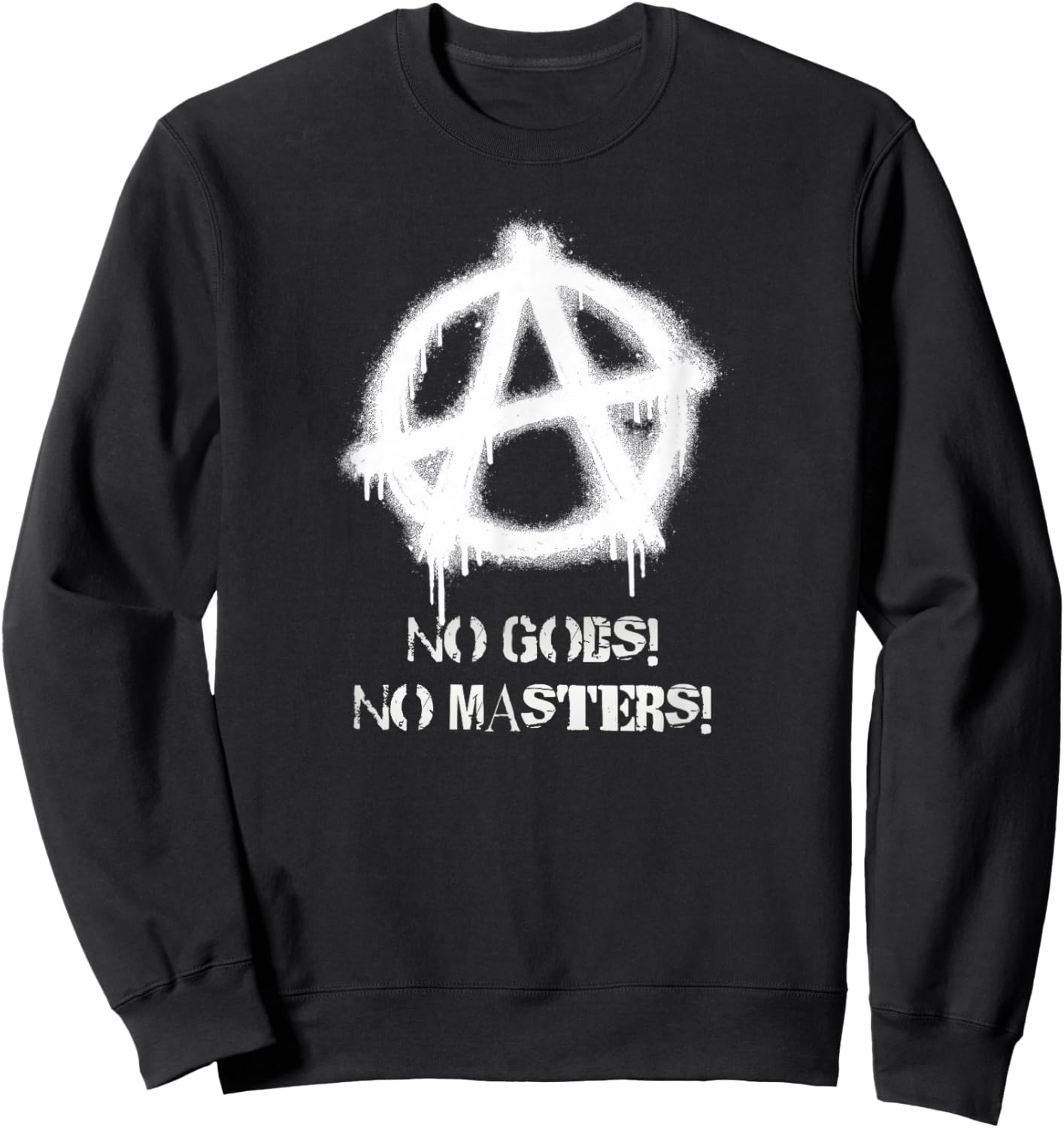 Anarchy Signs, Punks, Punk Rock, Anarchy Sweatshirt - Sweatshirt | Black