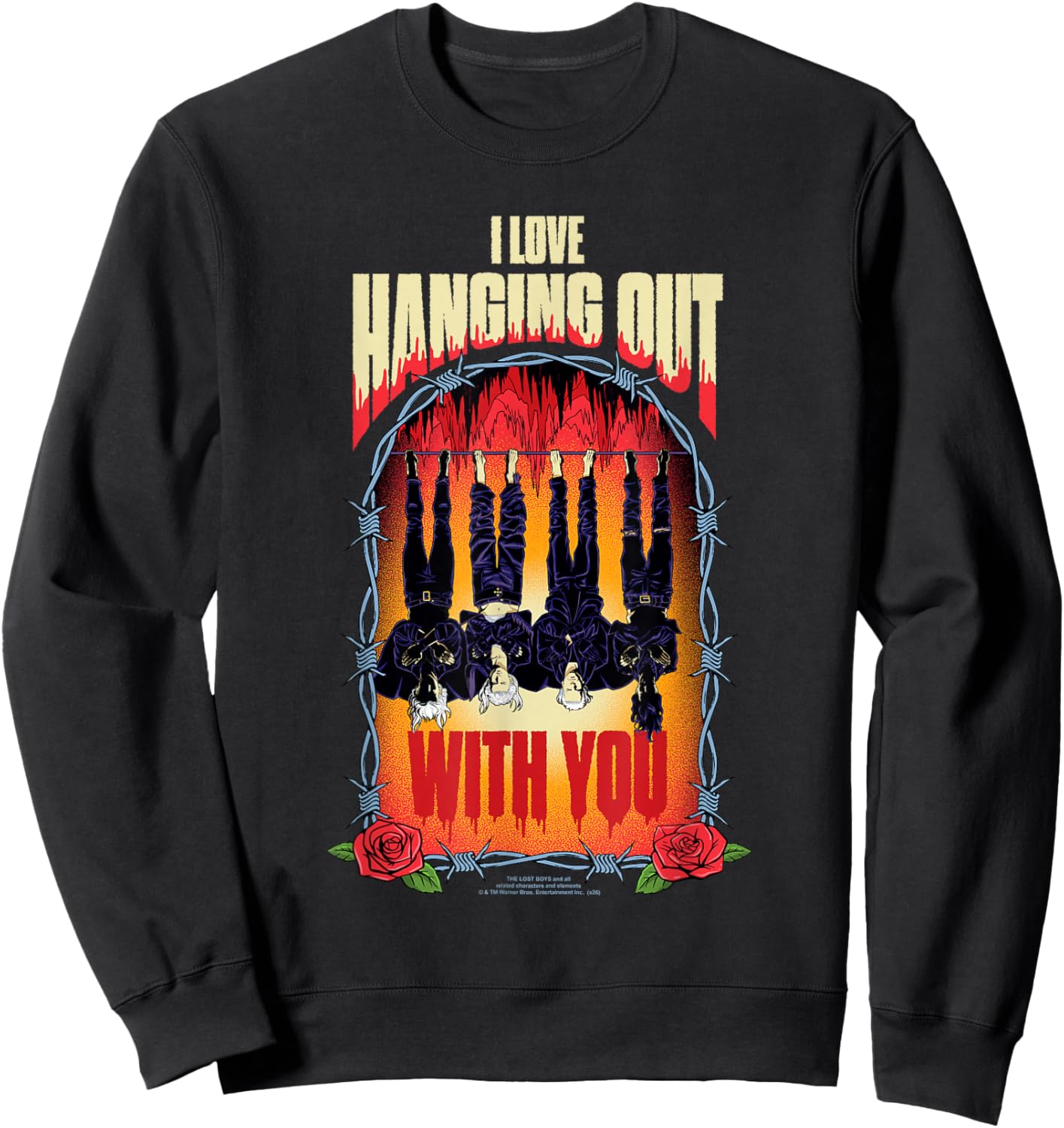 Lost Boys Love Hanging Out with You Valentine's Day Movie Sweatshirt - Sweatshirt | Black
