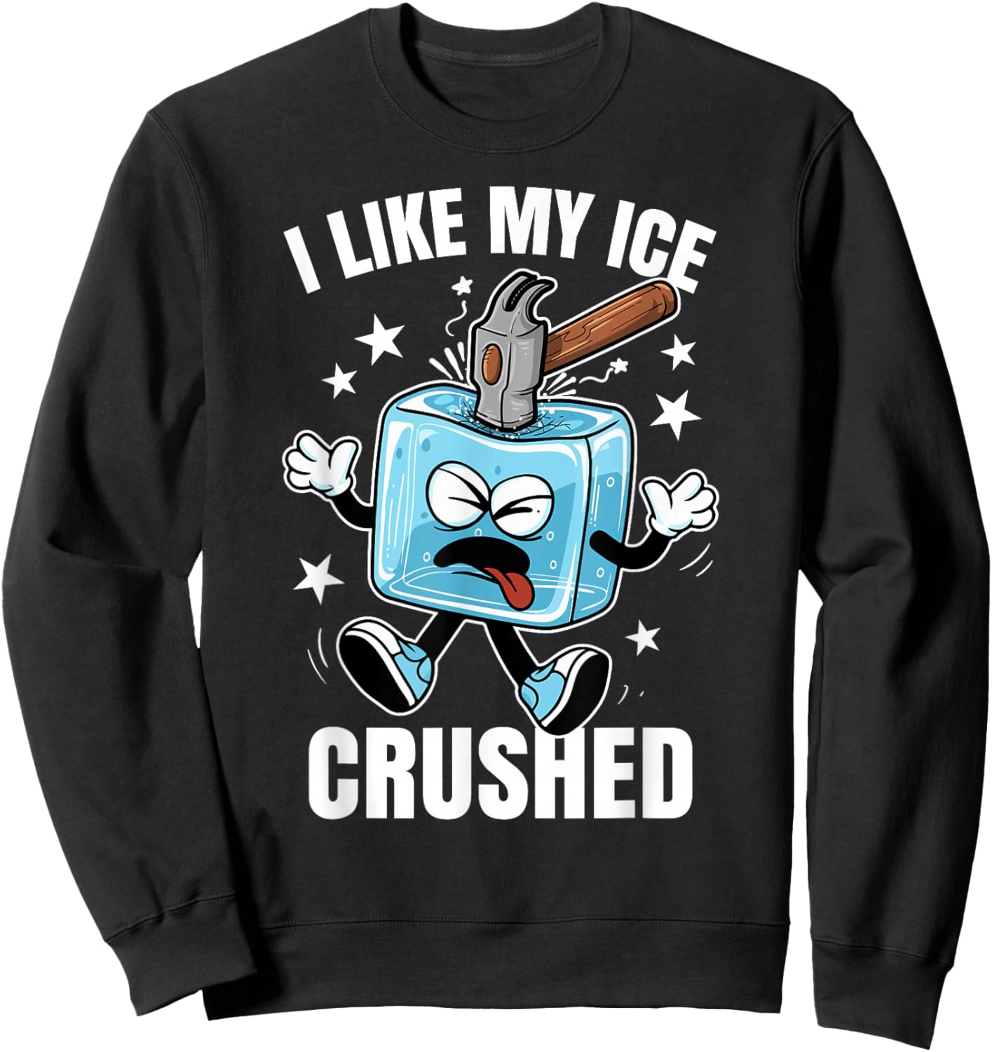 I Like My Ice Crushed Funny Subtle Immigrants Abolish Sweatshirt - Sweatshirt | Black