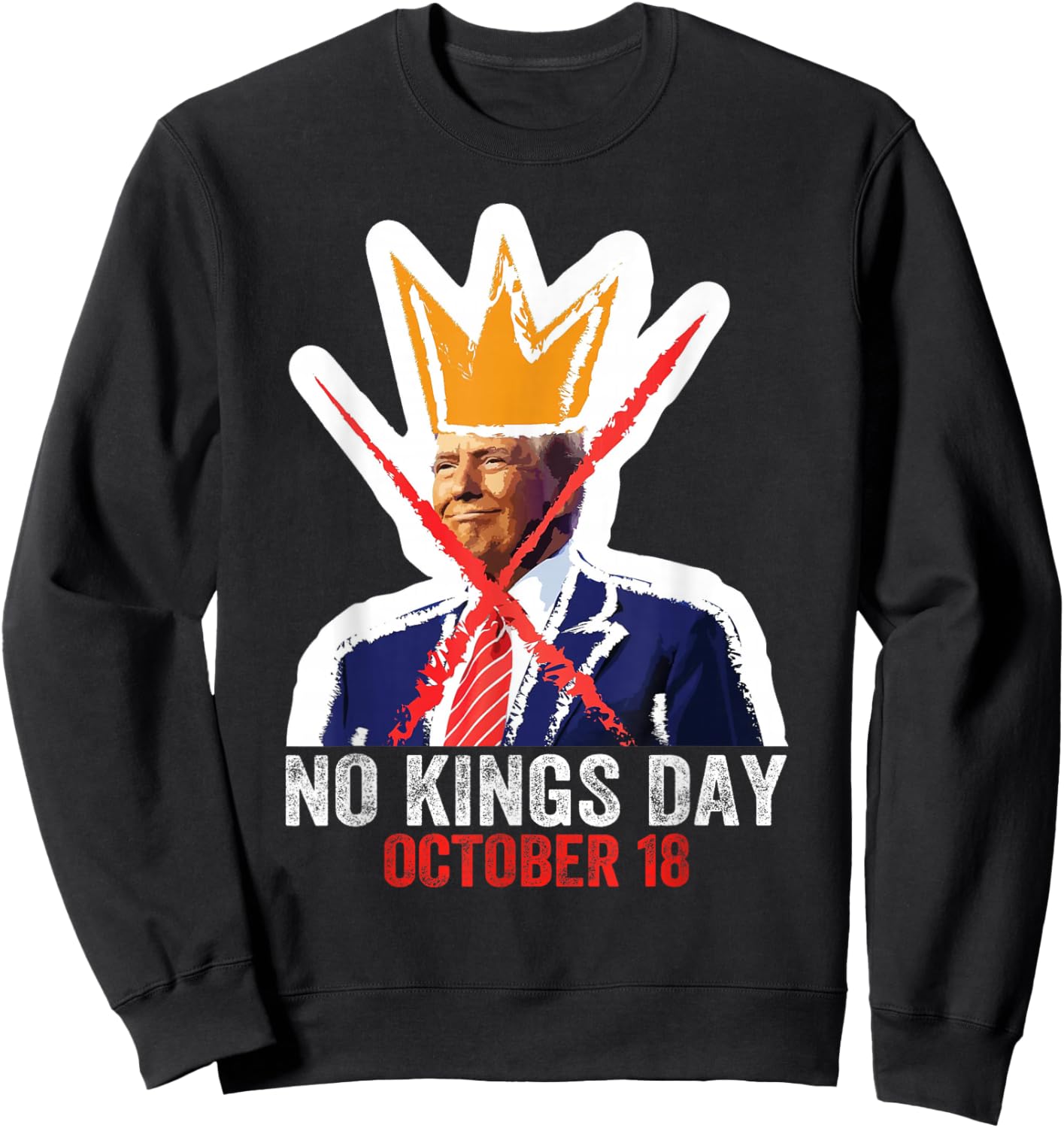 No Kings Shirt Men Women No Kings Sweatshirt - Sweatshirt | Black