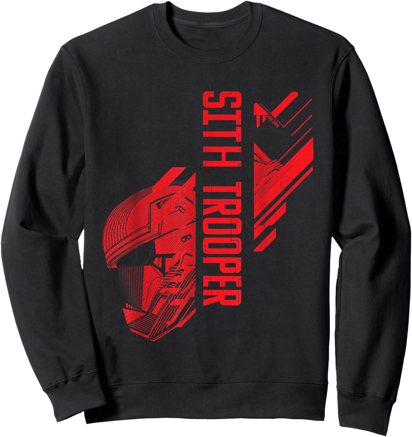 Star Wars Revenge of The Sith Trooper Red Helmet Tech Sweatshirt - Sweatshirt | Black