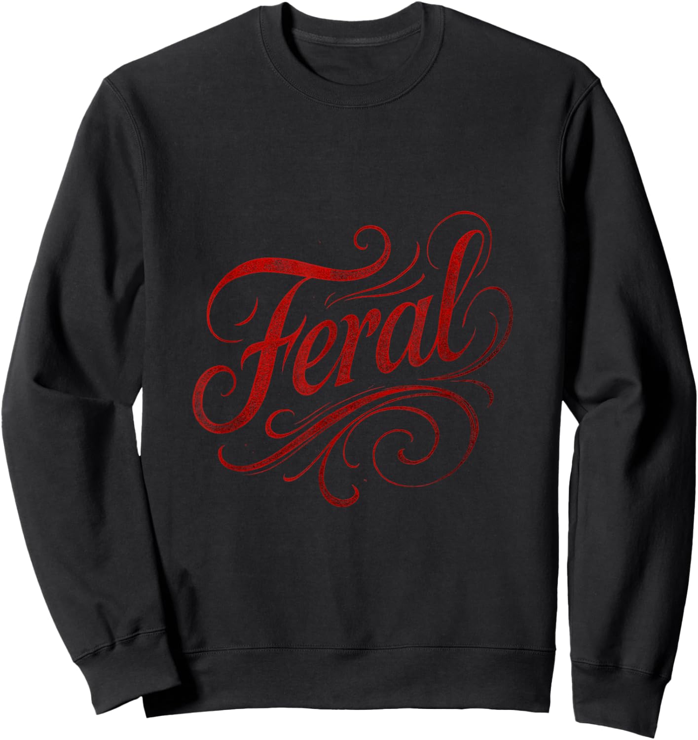 Feral - Vintage Gothic Sweatshirt - Sweatshirt | Black