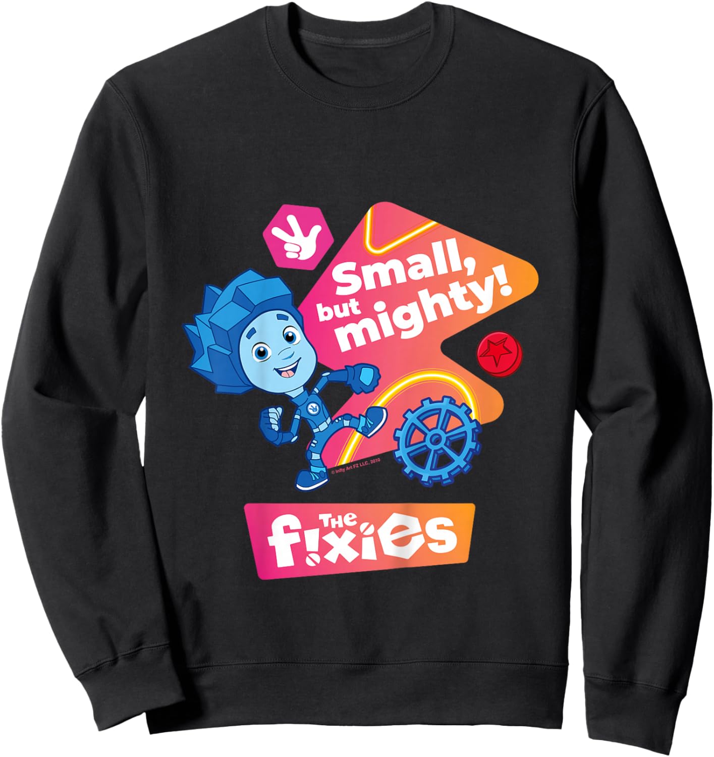 The Fixies Nolik Small But Mighty Kids Sweatshirt - Sweatshirt | Black