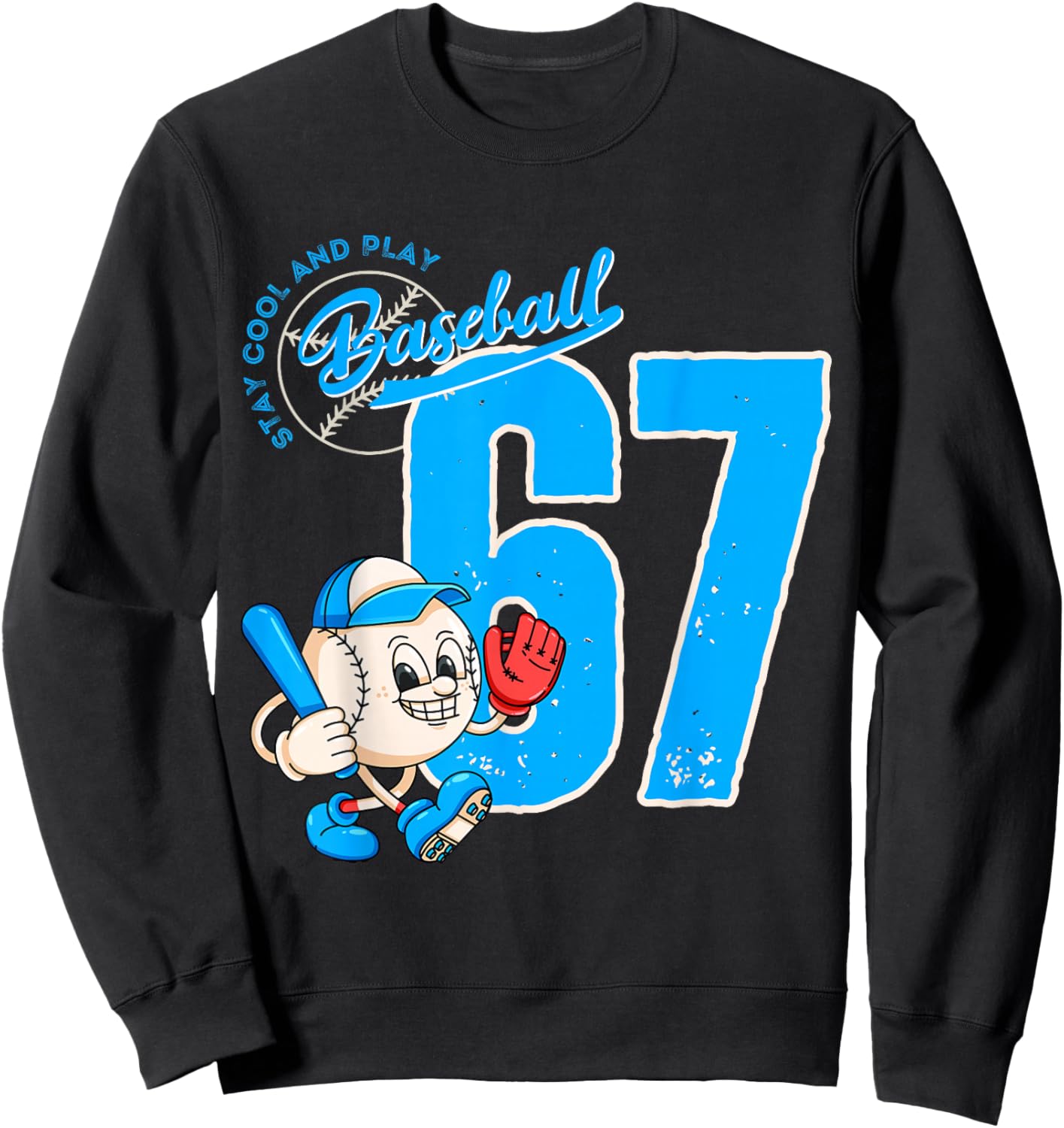 67 Baseball Lifestyle 101 Baseball Sweatshirt - Sweatshirt | Black