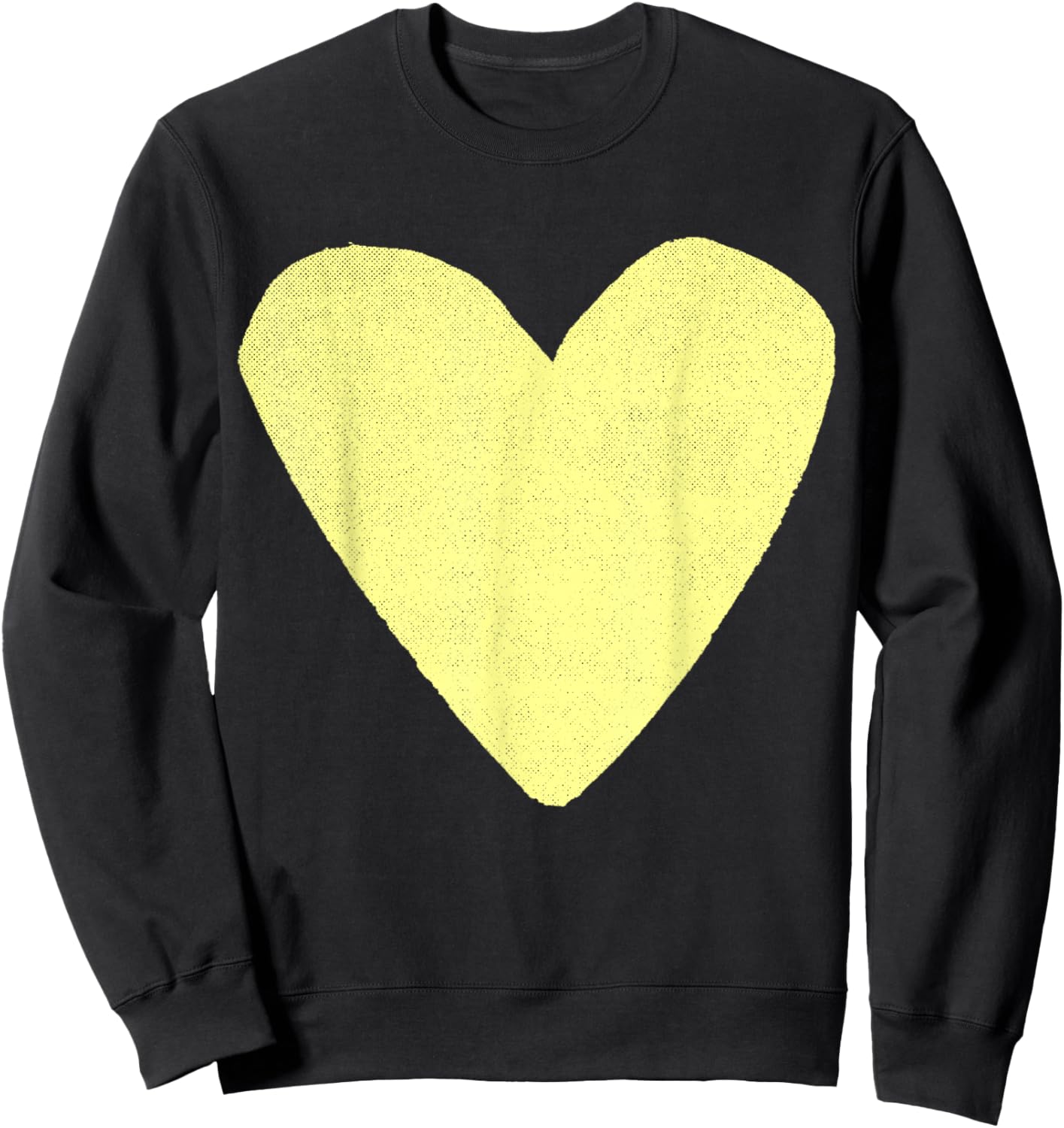 Boho Tops Valentines Day Cute Girls Pastel Yellow Sweatshirt - Sweatshirt | Black