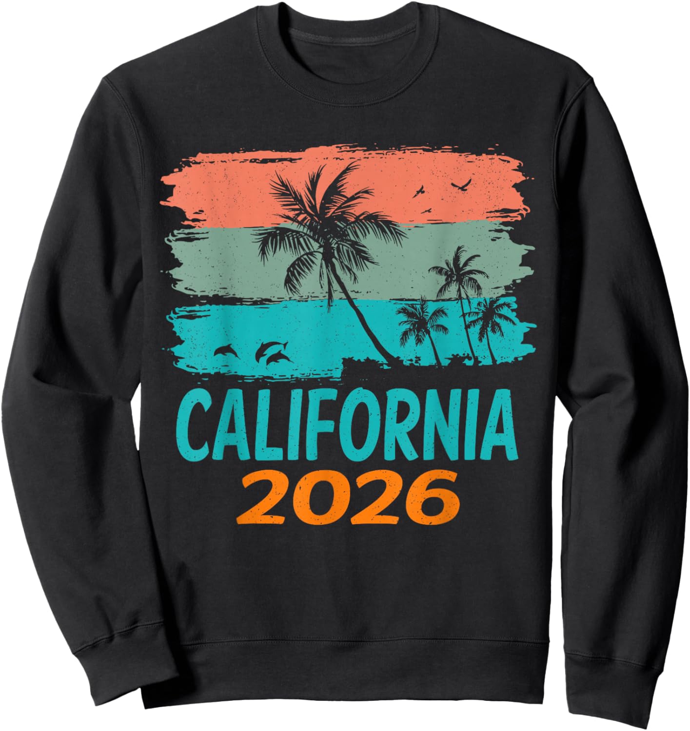California 2026 Matching Family Beach Trip Shirts Sweatshirt - Sweatshirt | Black