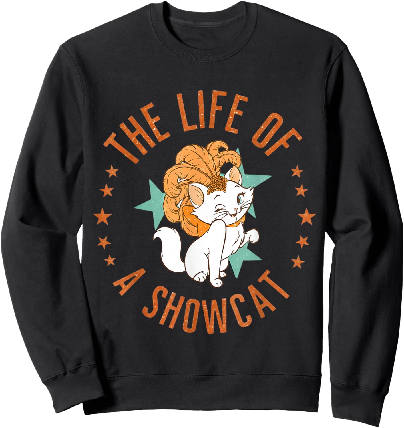 Funny Cat Era Life of Showcat Cat Lovers Men Women Kids Sweatshirt - Sweatshirt | Black