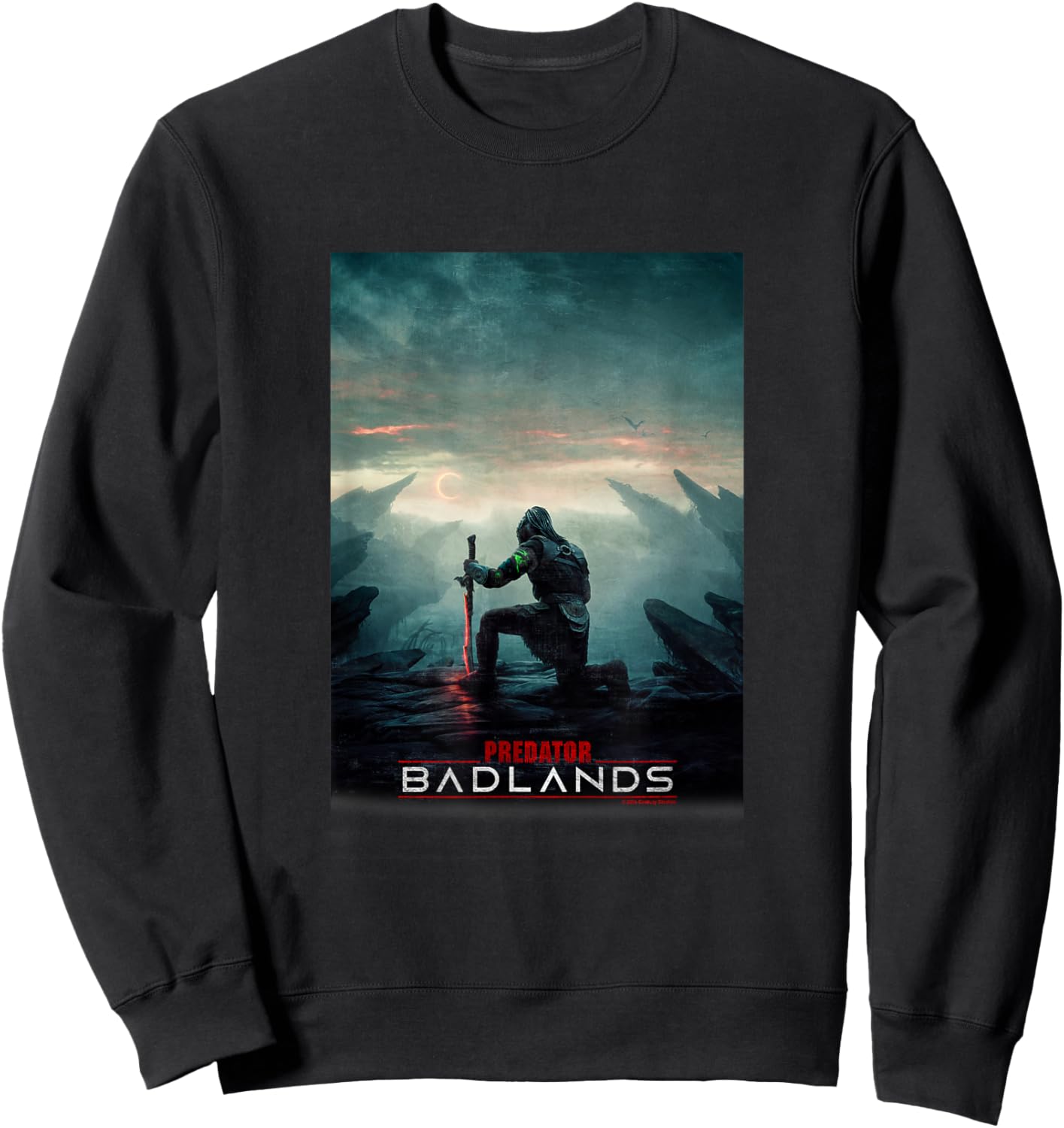 Predator: Badlands Kneeling Warrior Epic Poster Sweatshirt - Sweatshirt | Black