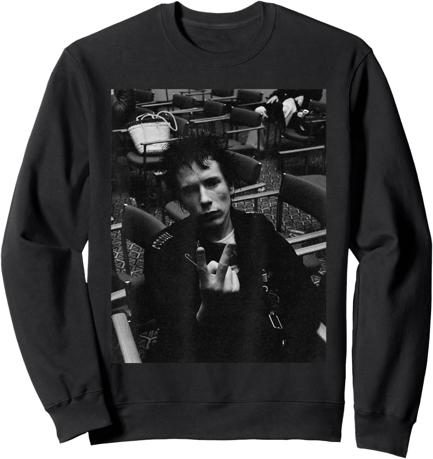 Sex Pistols Johnny Rotten Punks in London 1977 Sweatshirt - Sweatshirt | Black