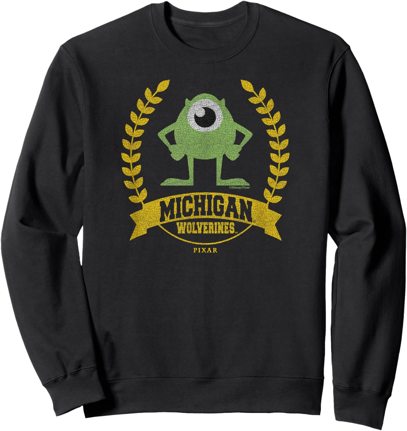 Michigan Wolverines Monsters University Mike Navy Sweatshirt - Sweatshirt | Black