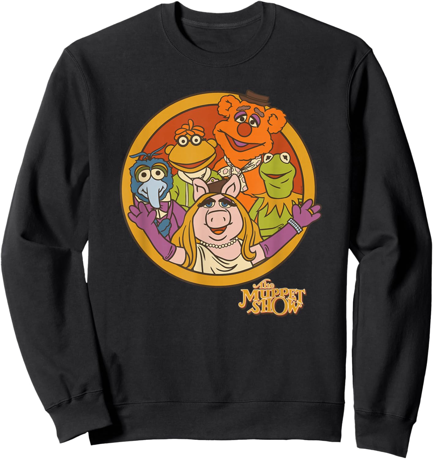 Disney The Muppet Show 50th Anniversary Retro Muppets & Logo Sweatshirt - Sweatshirt | Black
