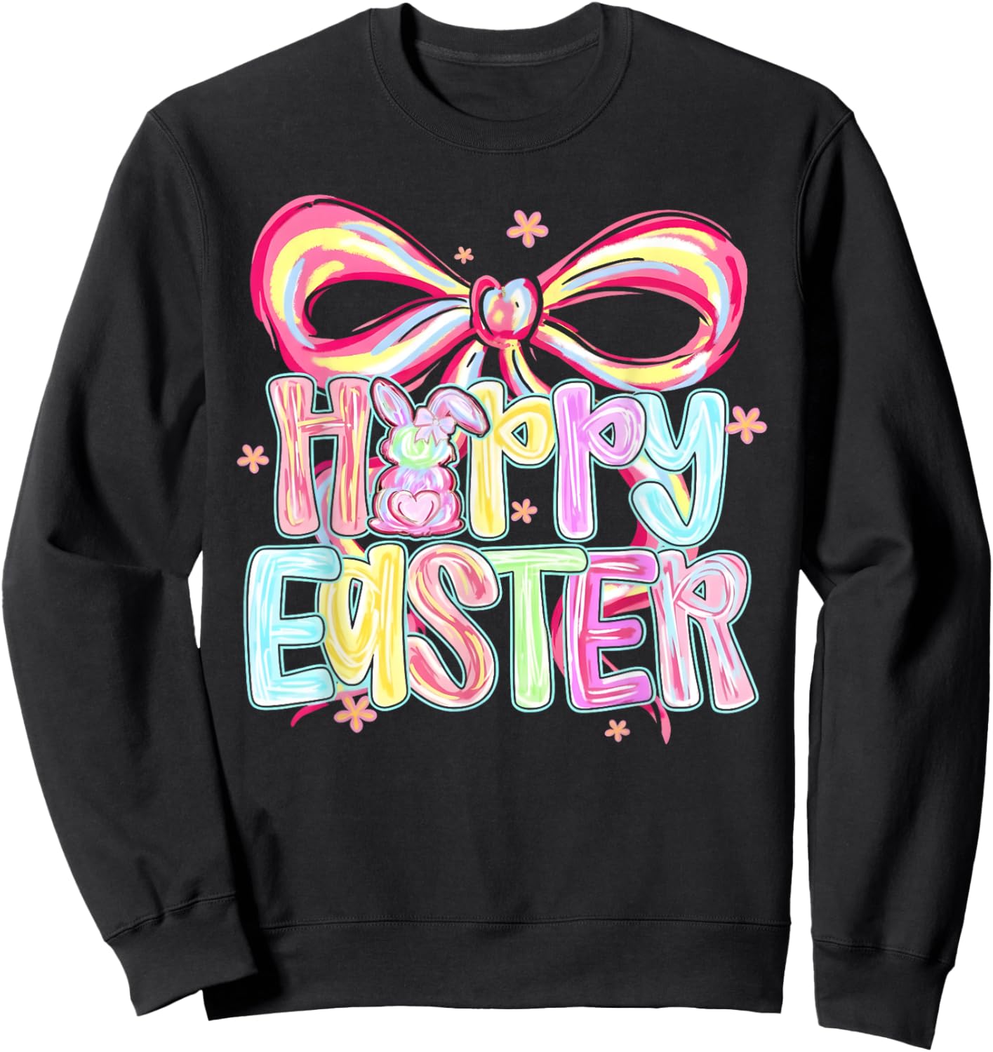Preppy Women Girls Kids Sweatshirt - Sweatshirt | Black